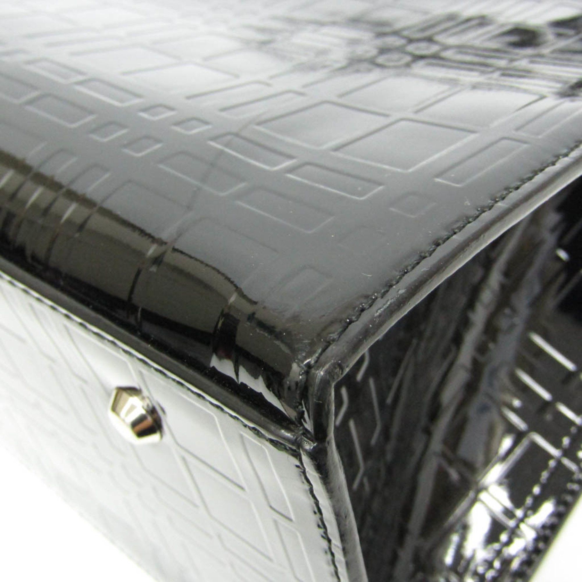 Burberry Burberry Nova Check Women's Patent Leather Shoulder Bag Black Size ONE SIZE - 5 Thumbnail