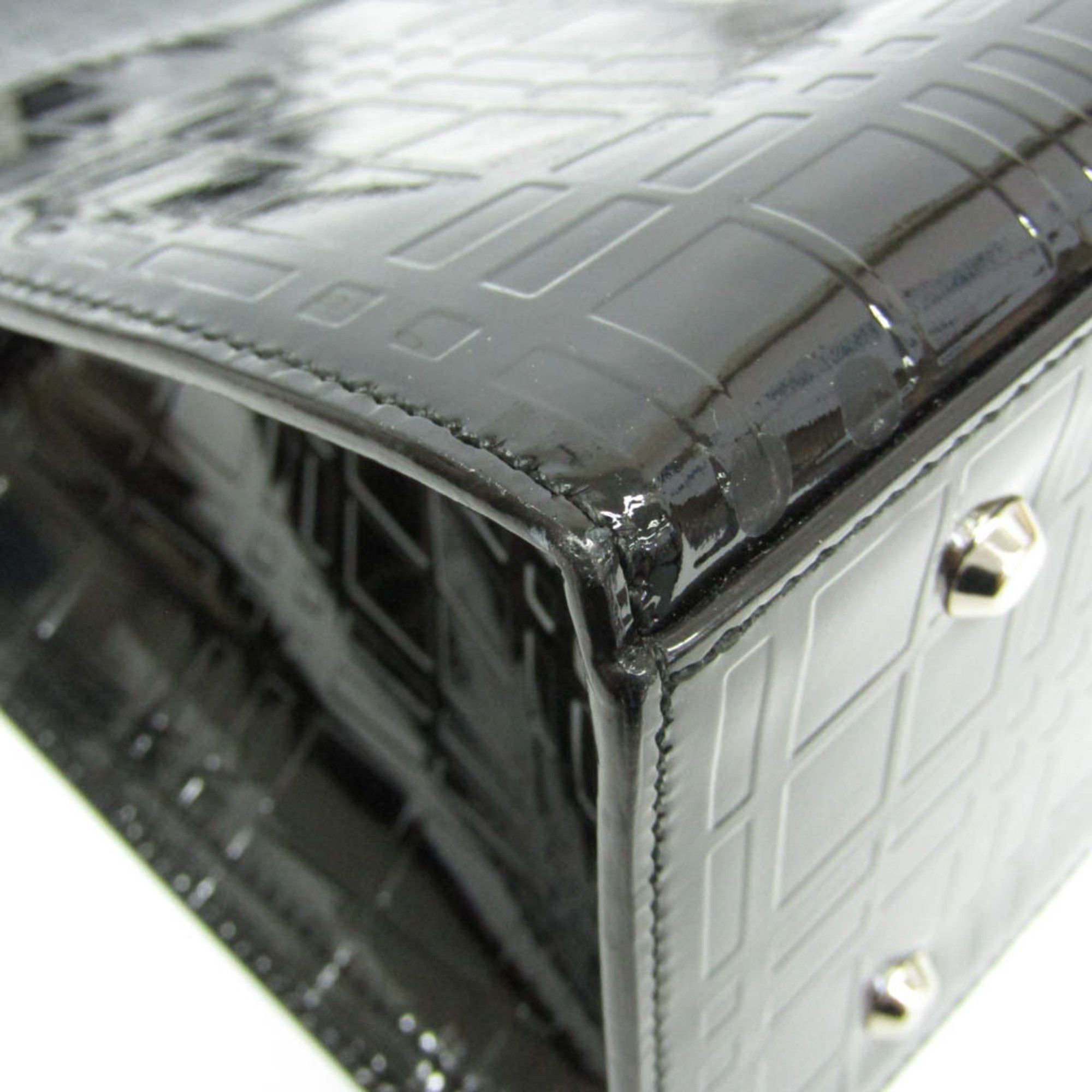Burberry Burberry Nova Check Women's Patent Leather Shoulder Bag Black Size ONE SIZE - 4 Thumbnail
