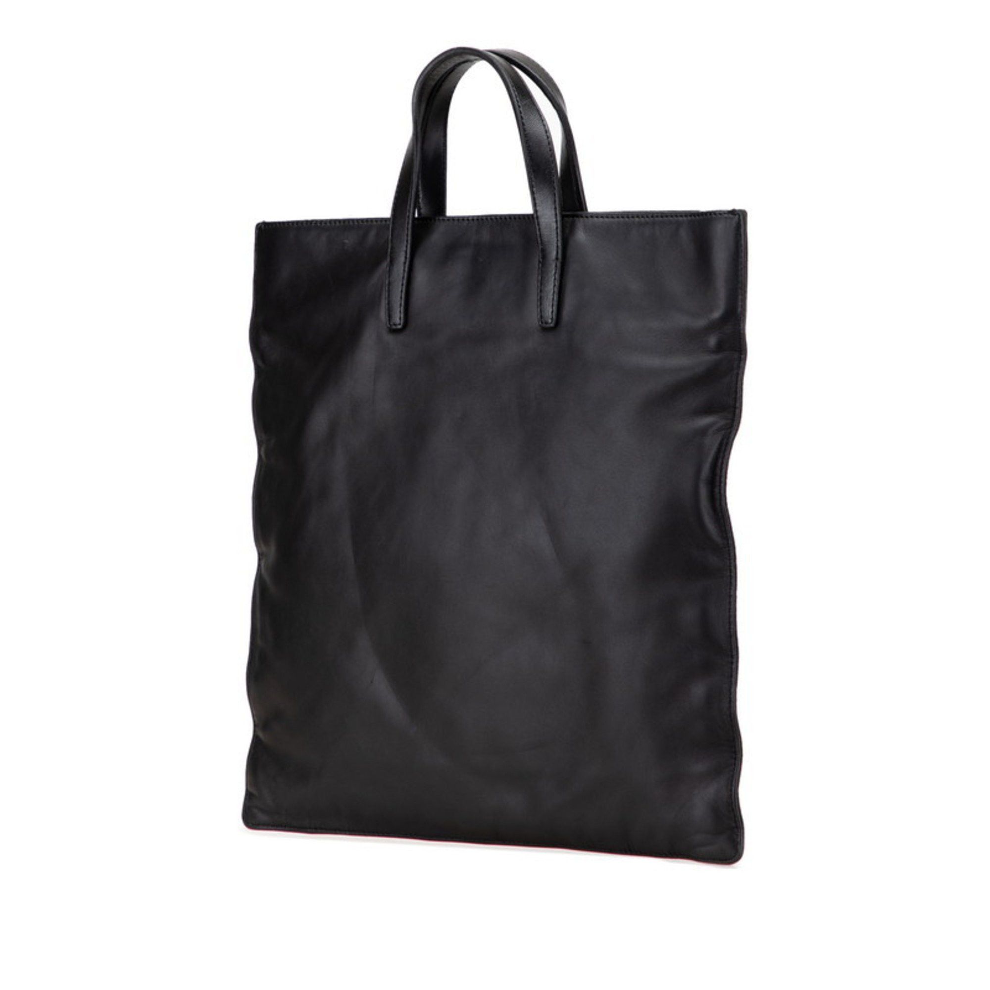 Loewe LOEWE Anagram Handbag Tote Bag Black Leather Women's Size ONE SIZE - 2 Thumbnail
