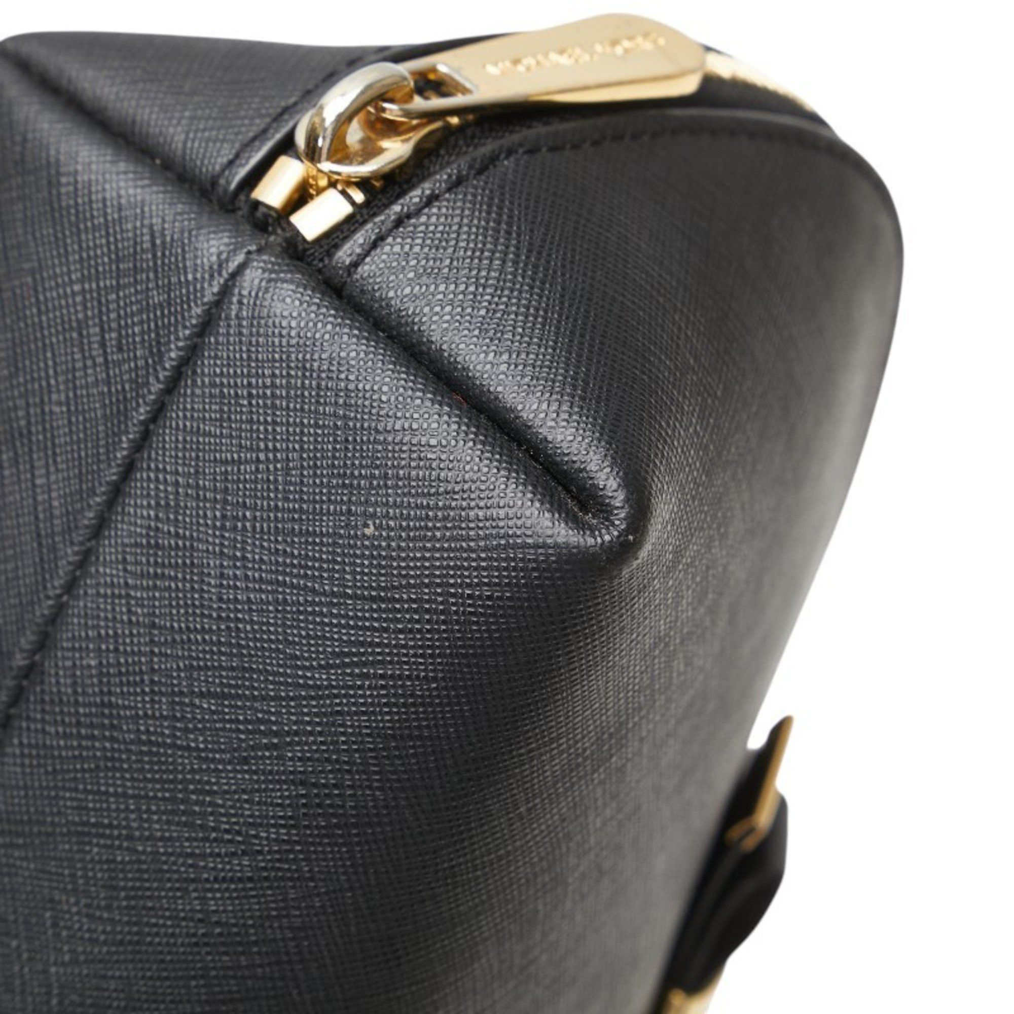 Michael Kors Michael Kors Ribbon Pouch in Black and Gold Leather for Women Size ONE SIZE - 6 Thumbnail
