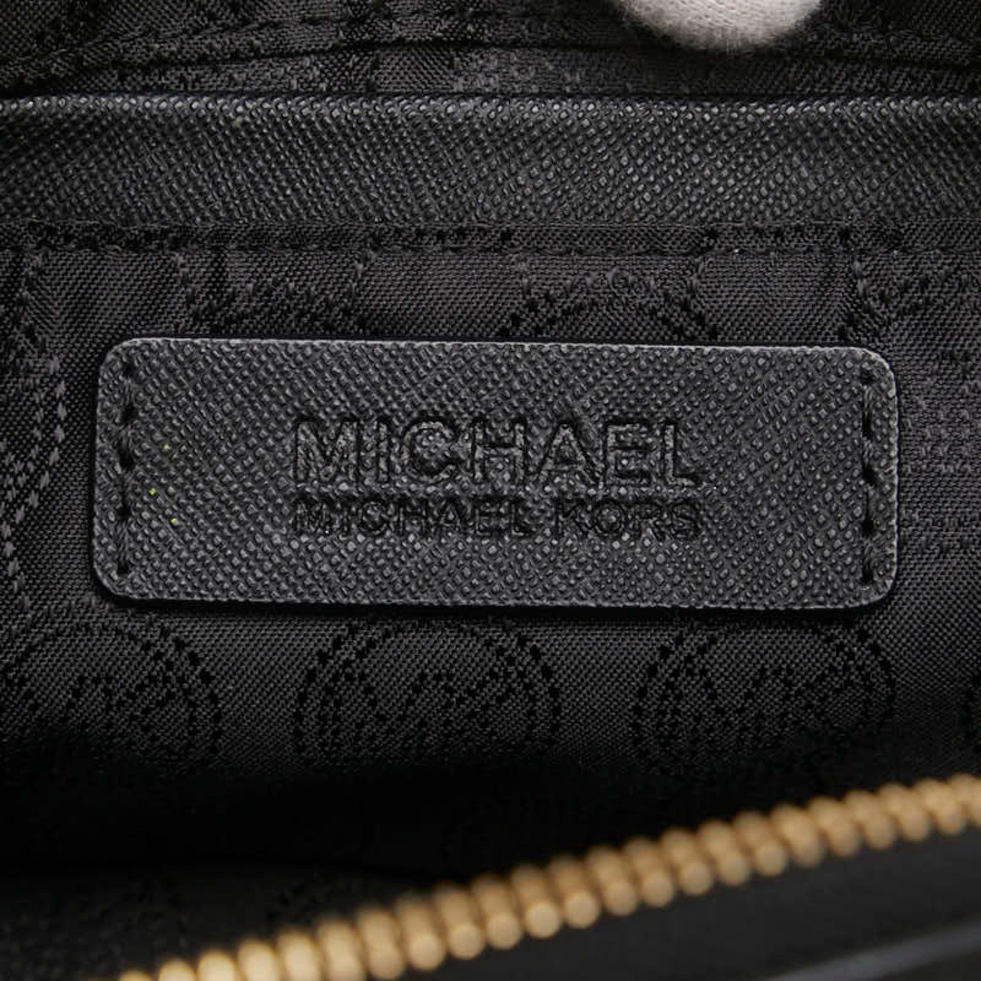 Michael Kors Michael Kors Ribbon Pouch in Black and Gold Leather for Women Size ONE SIZE - 10 Thumbnail