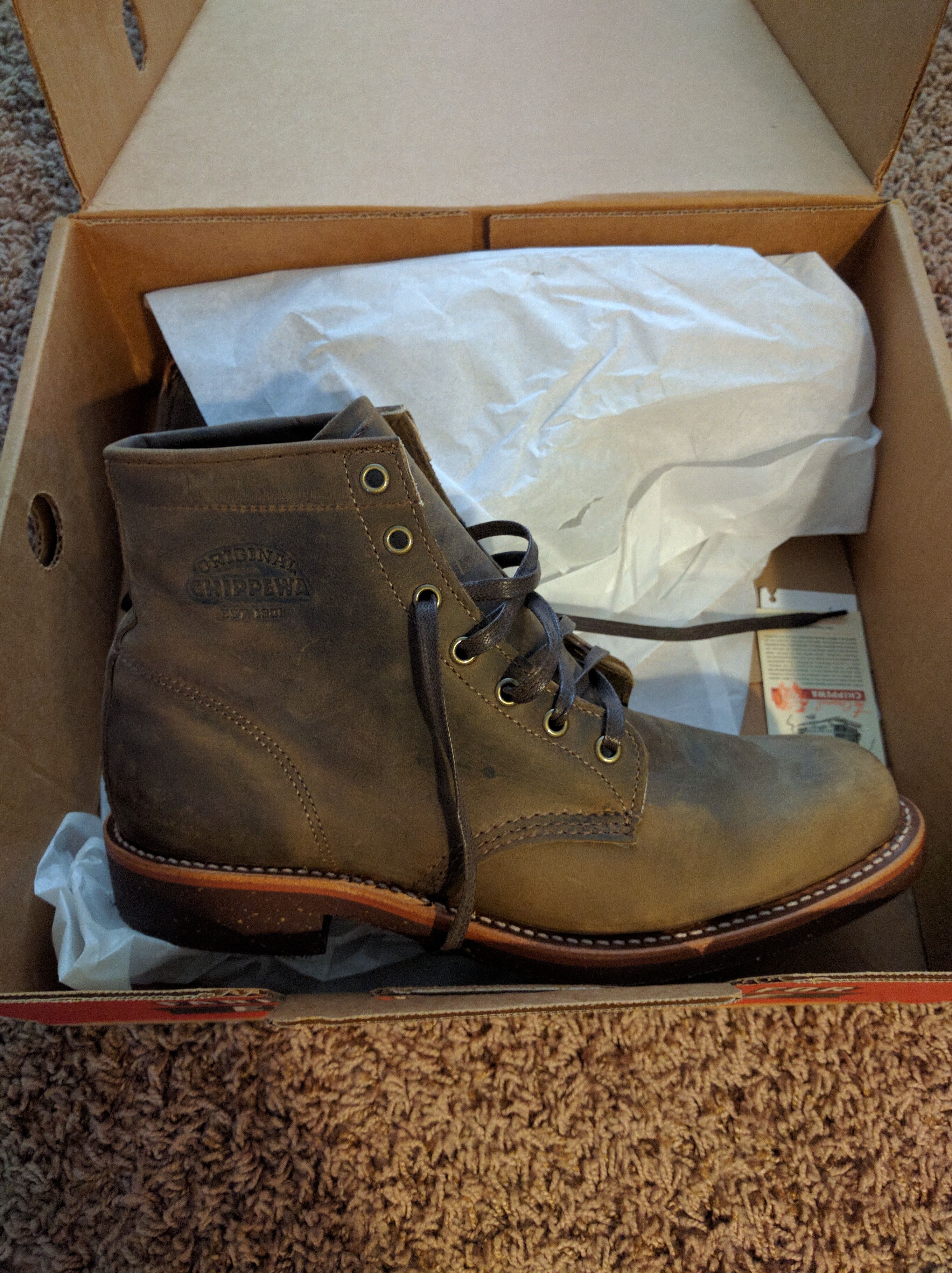 Chippewa service boot hot sale crazy horse