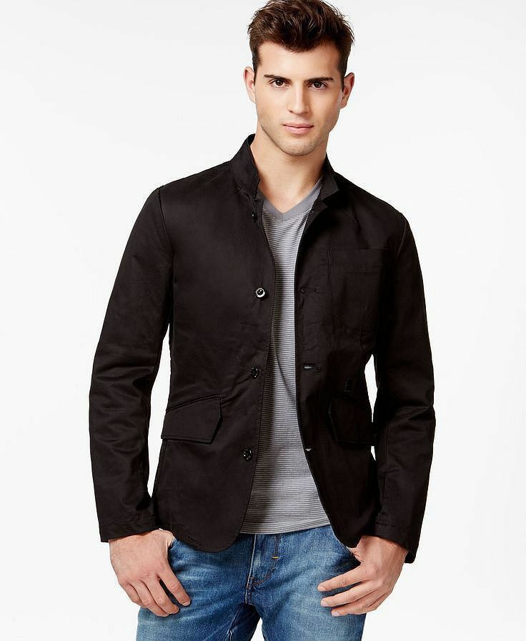 G Star Raw 350 Authentic Rare G STAR RAW Men s Correct Black Button Admiral Blazer Coat Grailed