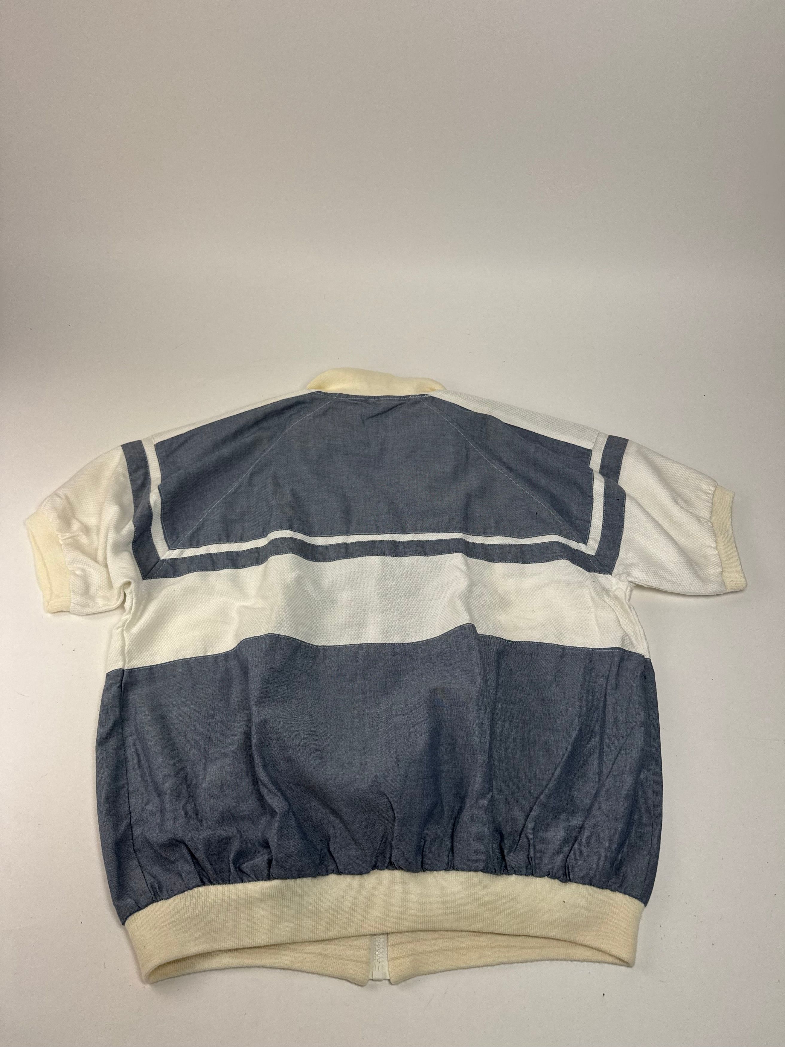 Dior Vintage Mens Short - Sleeve Jacket Blue White L Size L / US 10 / IT 46 - 11 Thumbnail