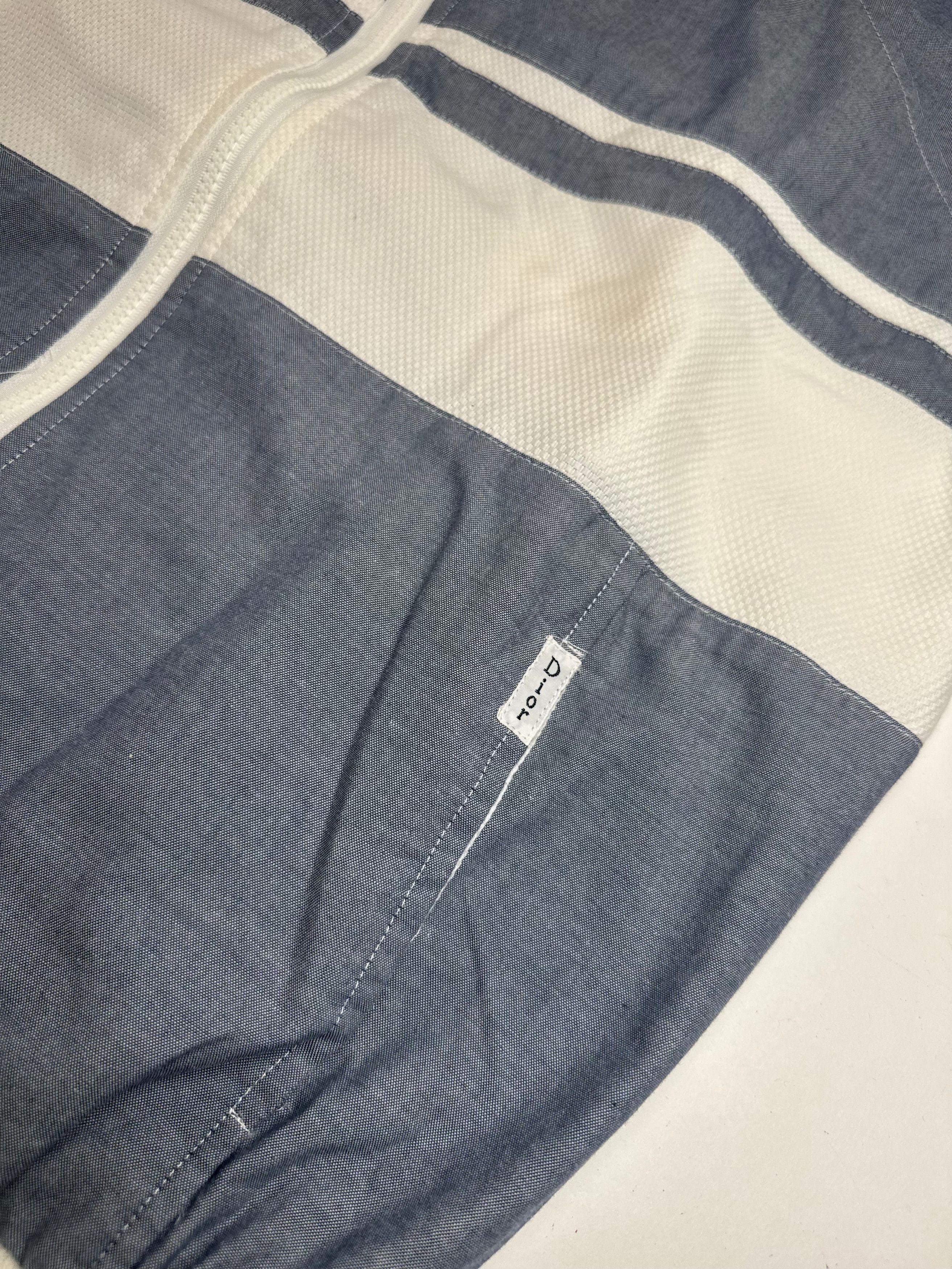 Dior Vintage Mens Short - Sleeve Jacket Blue White L Size L / US 10 / IT 46 - 6 Thumbnail