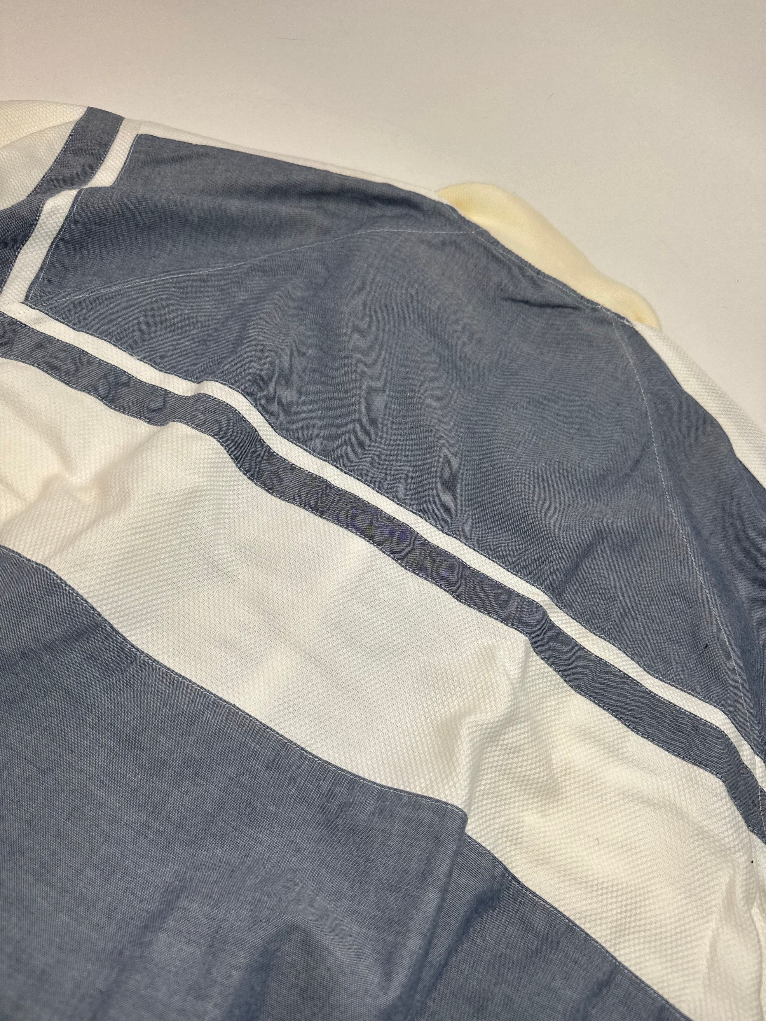 Dior Vintage Mens Short - Sleeve Jacket Blue White L Size L / US 10 / IT 46 - 12 Thumbnail