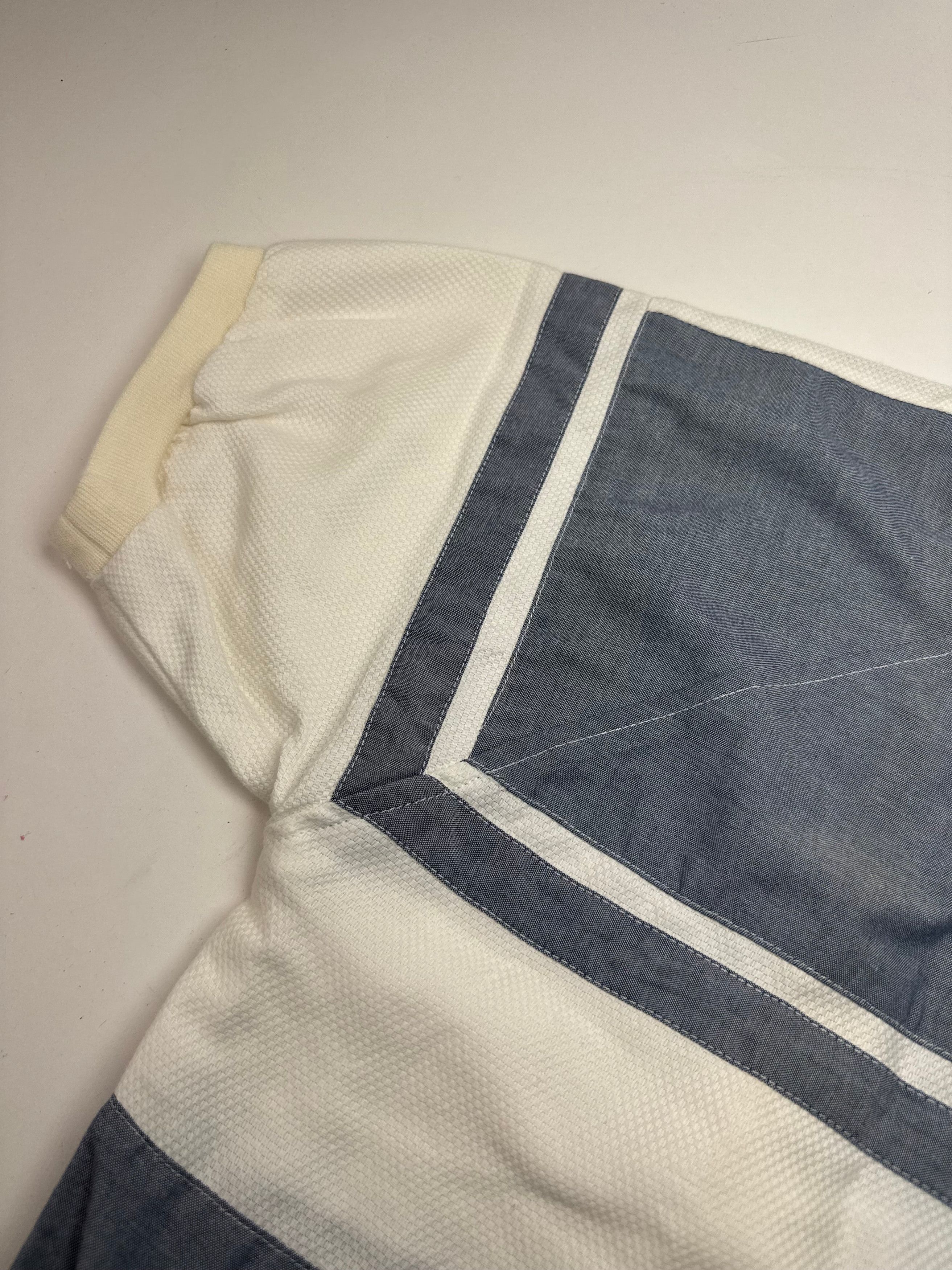 Dior Vintage Mens Short - Sleeve Jacket Blue White L Size L / US 10 / IT 46 - 8 Thumbnail