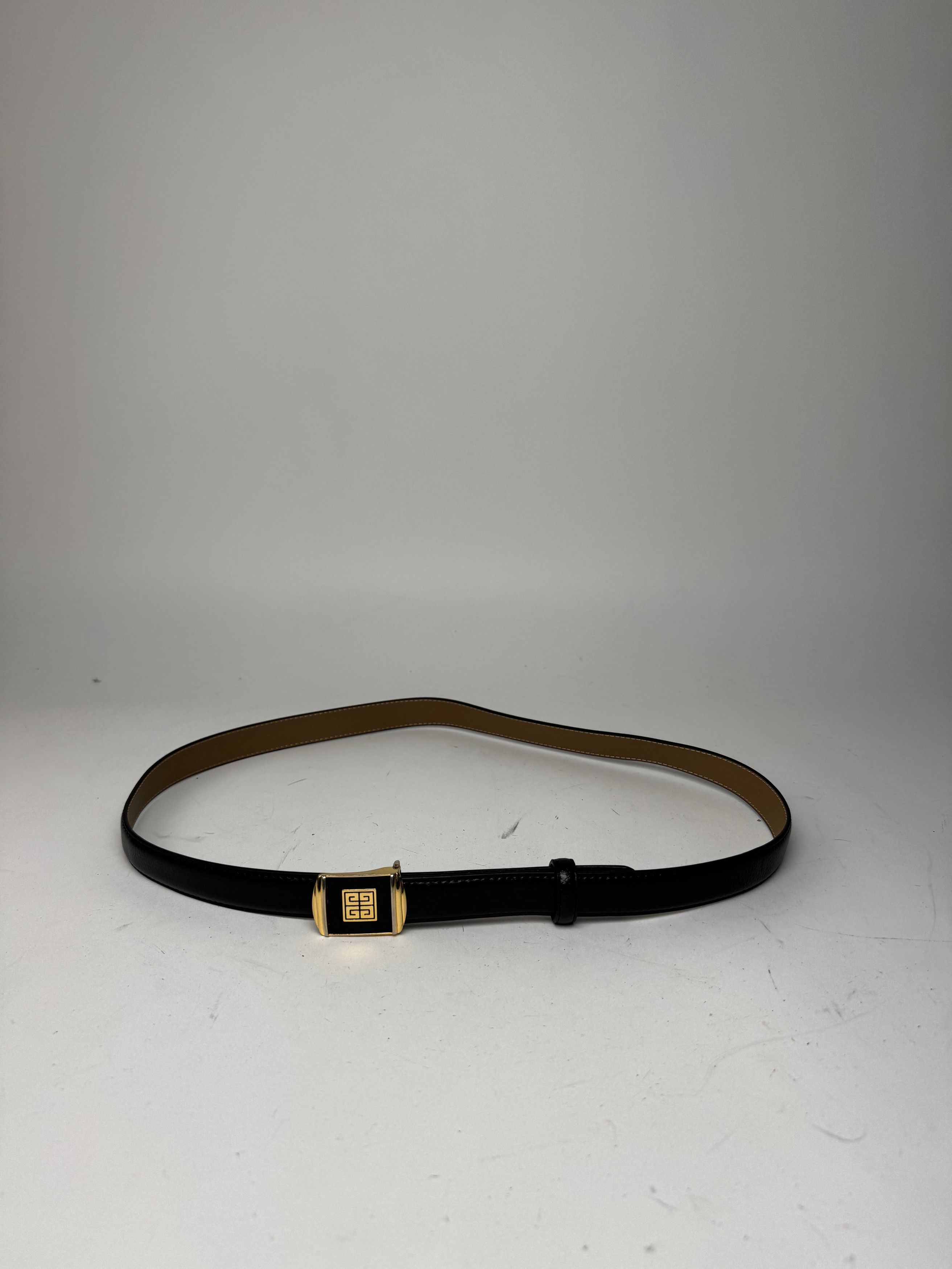 Givenchy Vintage Leather Belt black Size ONE SIZE - 11 Thumbnail
