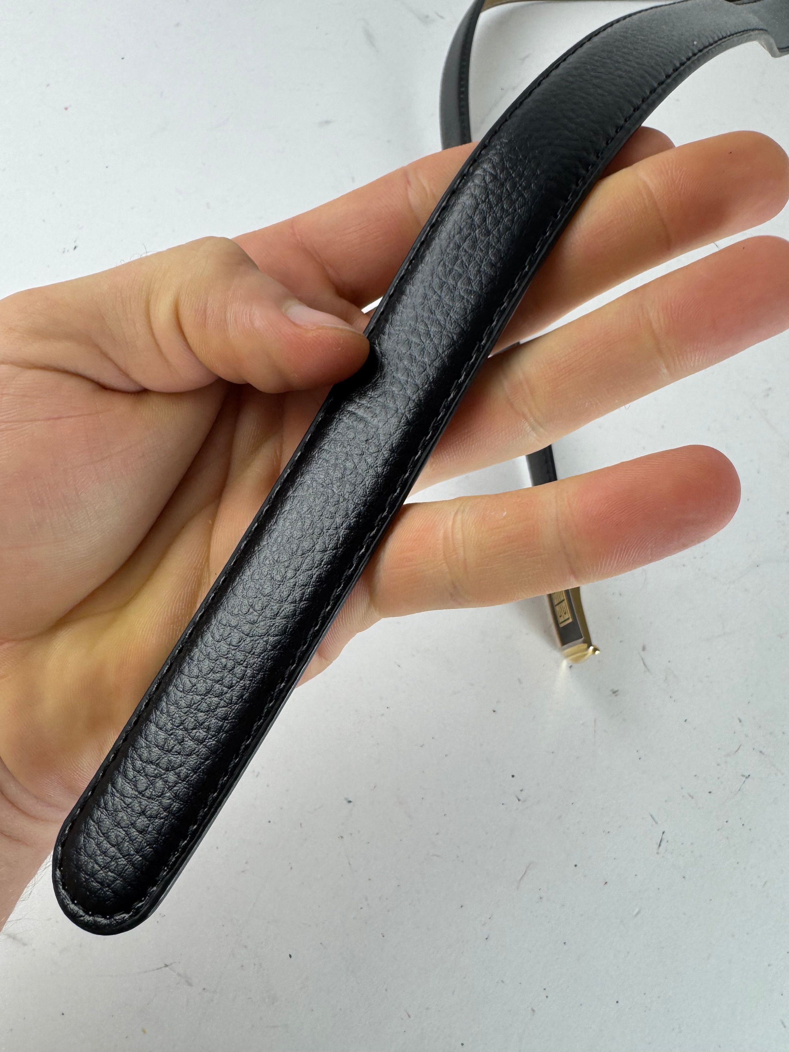 Givenchy Vintage Leather Belt black Size ONE SIZE - 9 Thumbnail