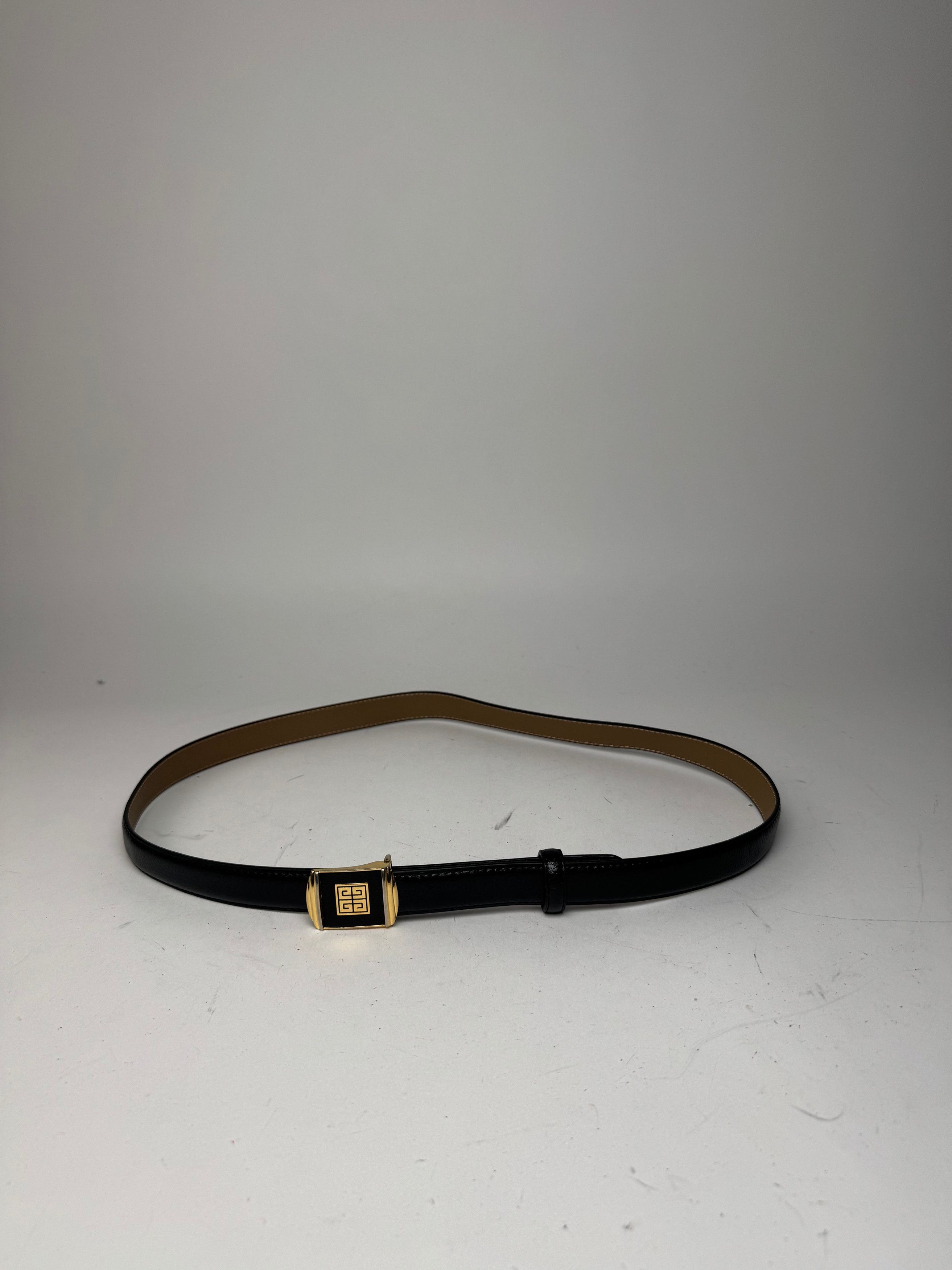 Givenchy Vintage Leather Belt black Size ONE SIZE - 4 Thumbnail