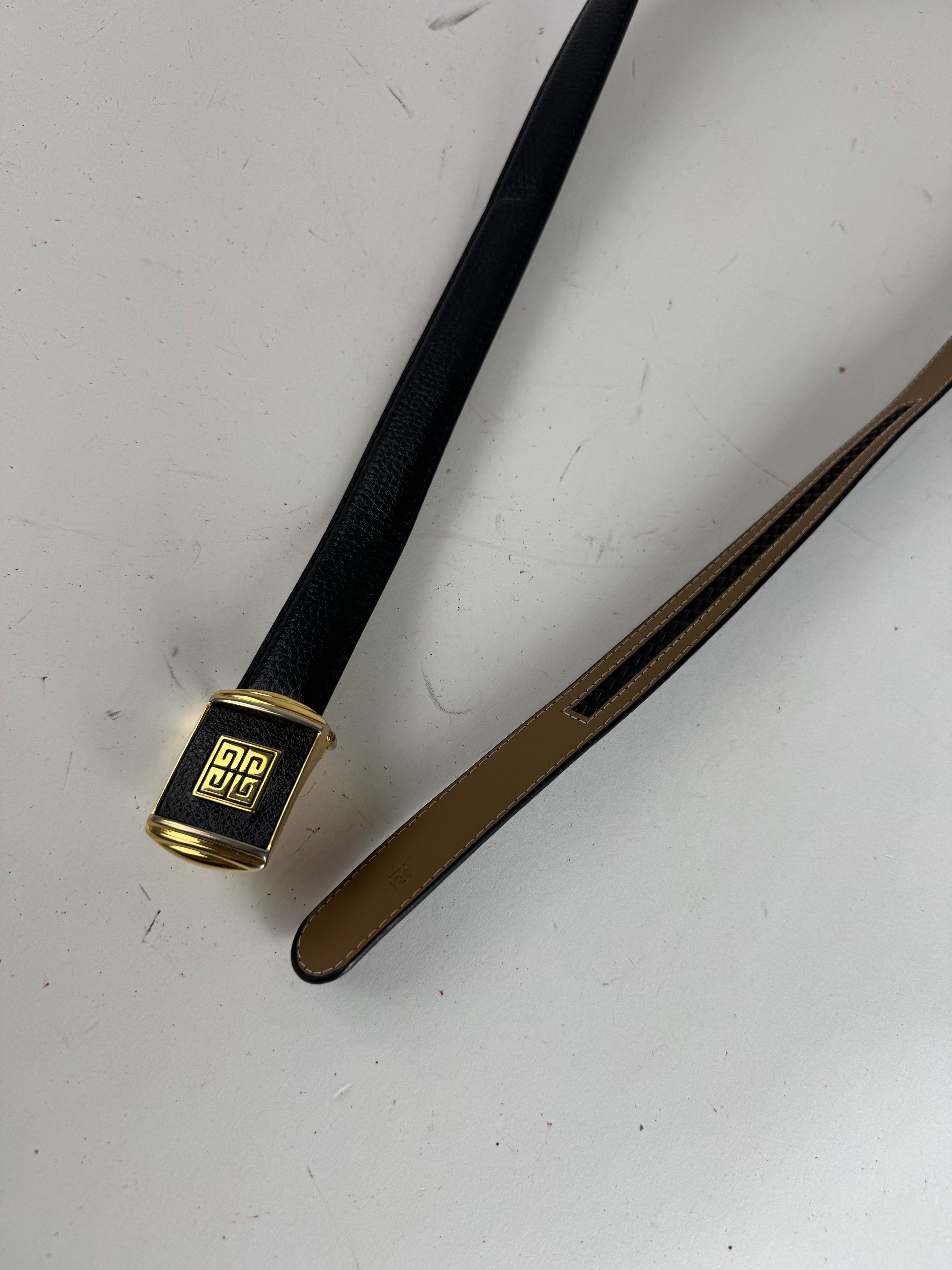 Givenchy Vintage Leather Belt black Size ONE SIZE - 6 Thumbnail