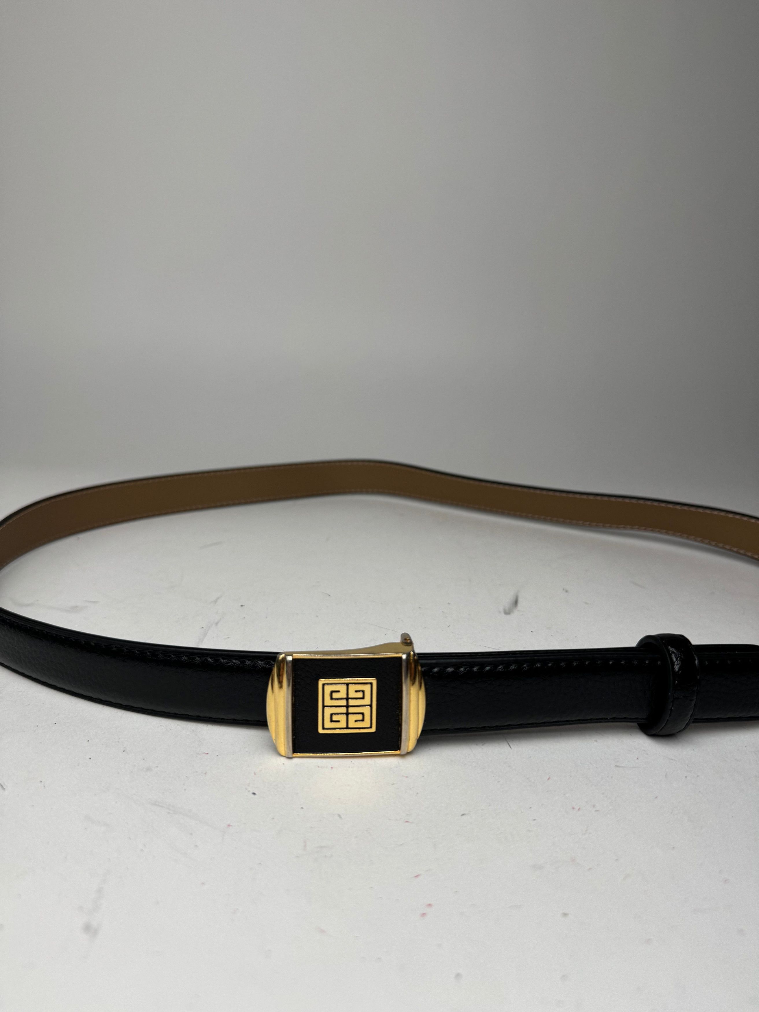 Givenchy Vintage Leather Belt black Size ONE SIZE - 2 Thumbnail