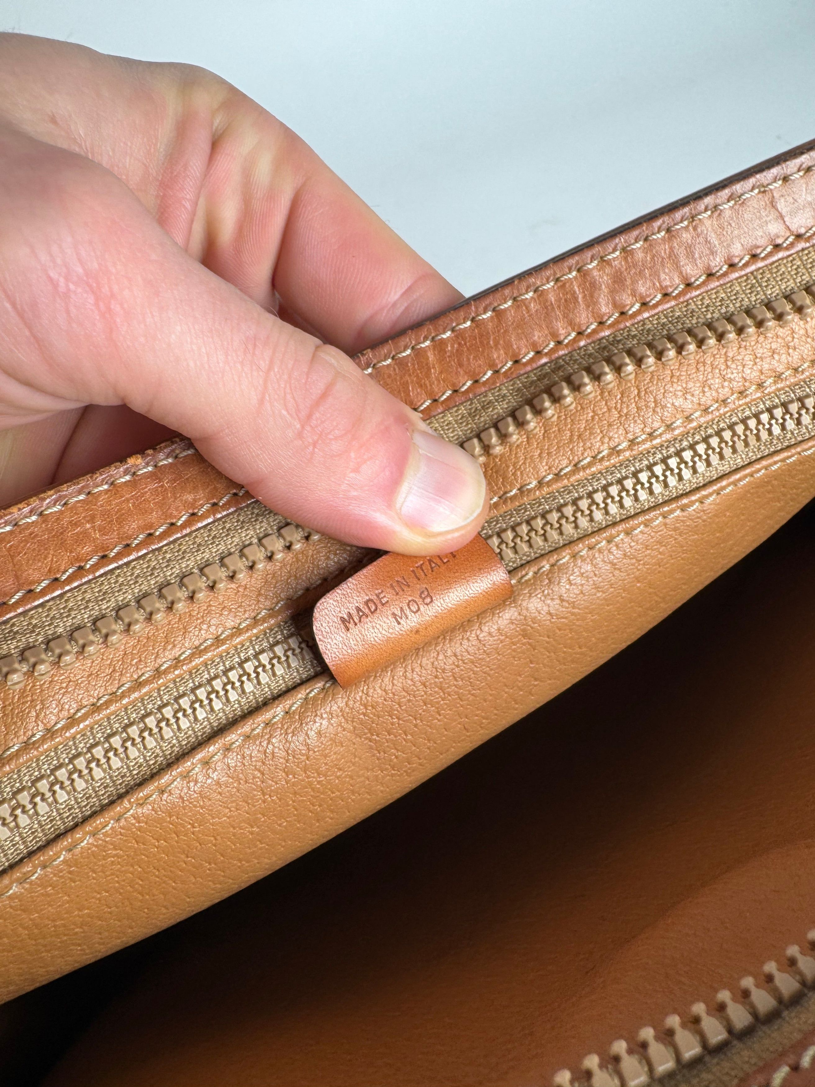 Celine Vintage Paris Leather Clutch beige brown Size ONE SIZE - 5 Thumbnail