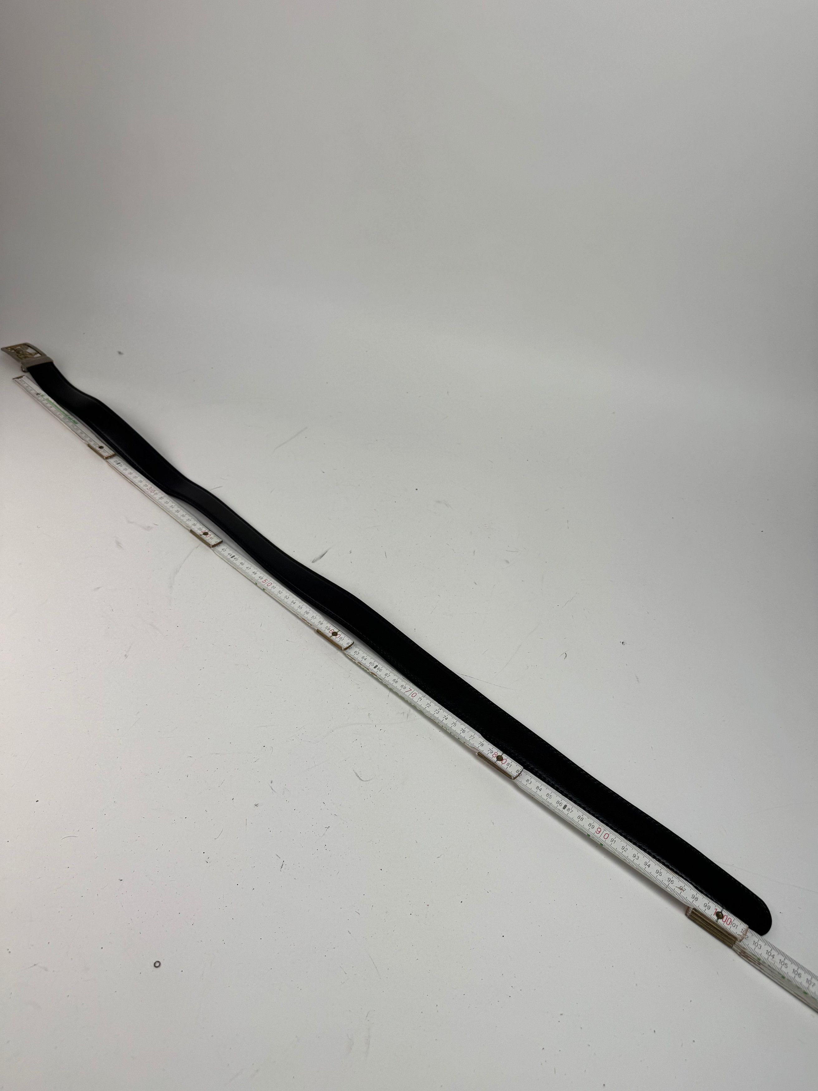 Celine Vintage Paris Carriage Logo belt black Size ONE SIZE - 6 Thumbnail