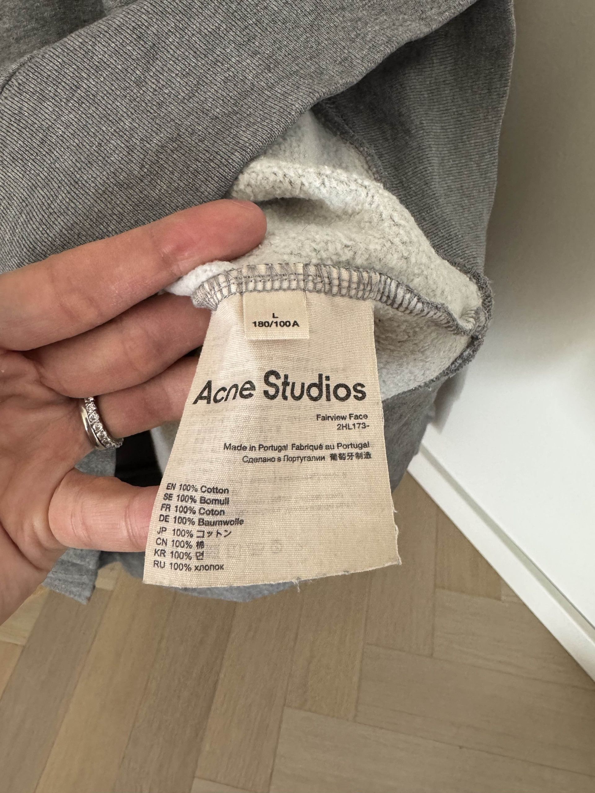 Acne Studios Acne Studios Acne sweatshirt Face Sweatshirt Size US L / EU 52-54 / 3 - 4 Thumbnail