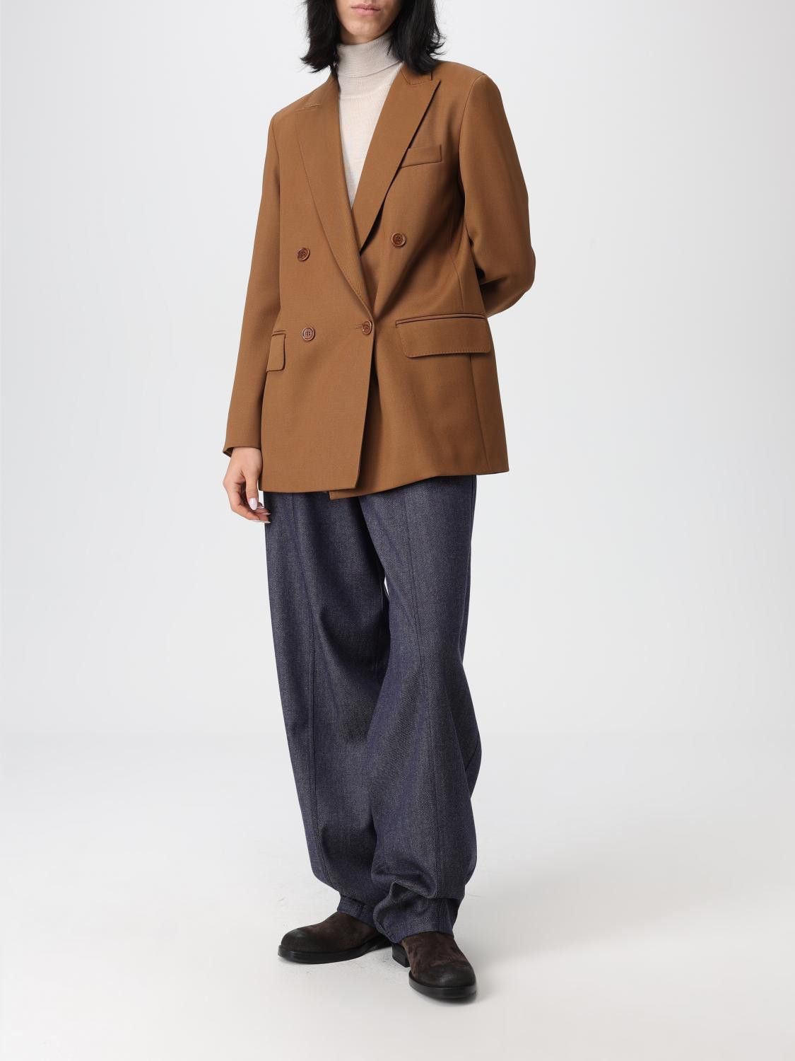 Max Mara Max Mara Jacket Woman Camel Size M / US 6-8 / IT 42-44 - 2 Thumbnail