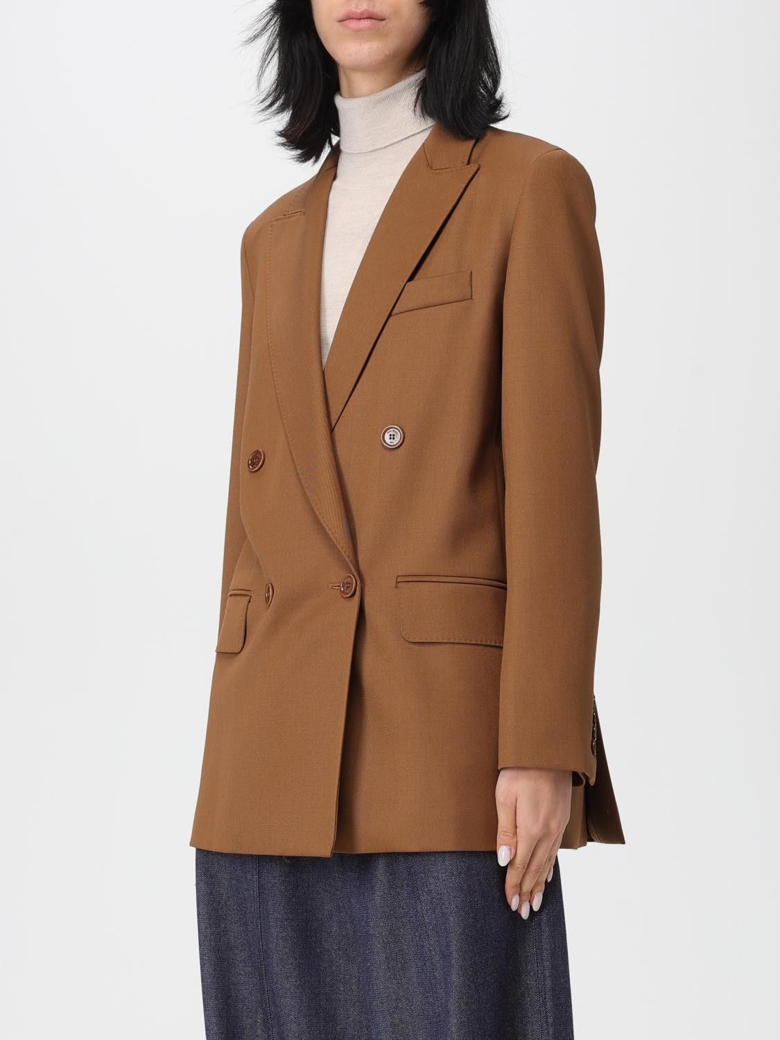 Max Mara Max Mara Jacket Woman Camel Size M / US 6-8 / IT 42-44 - 4 Thumbnail