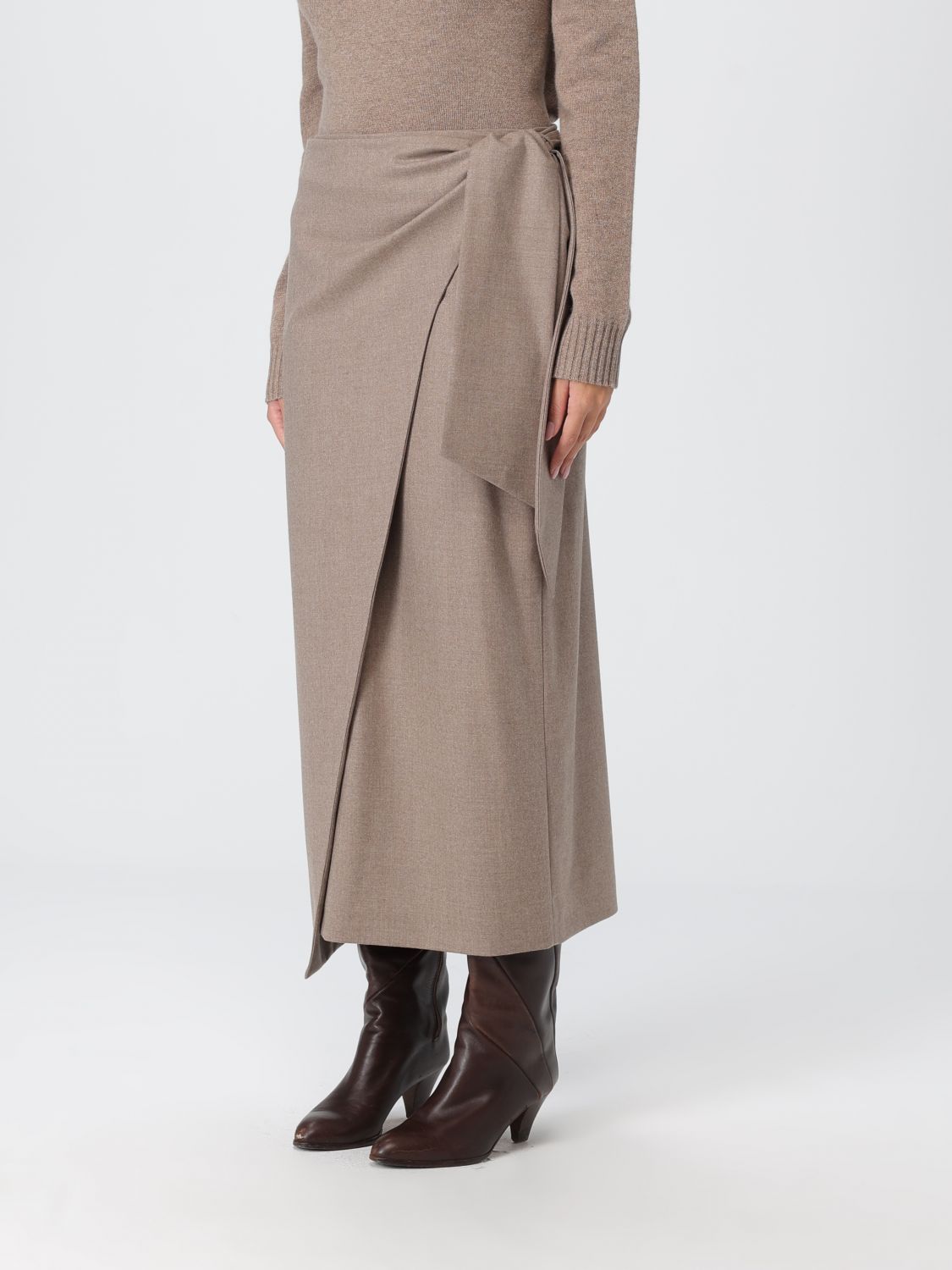 Max Mara Max Mara Skirt Woman Dove Grey Size 28" / US 6 / IT 42 - 4 Thumbnail