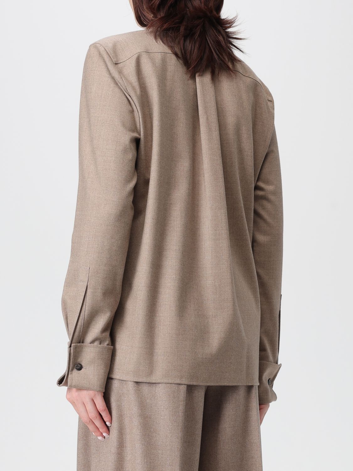 Max Mara Max Mara Shirt Woman Dove Grey Size M / US 6-8 / IT 42-44 - 3 Thumbnail