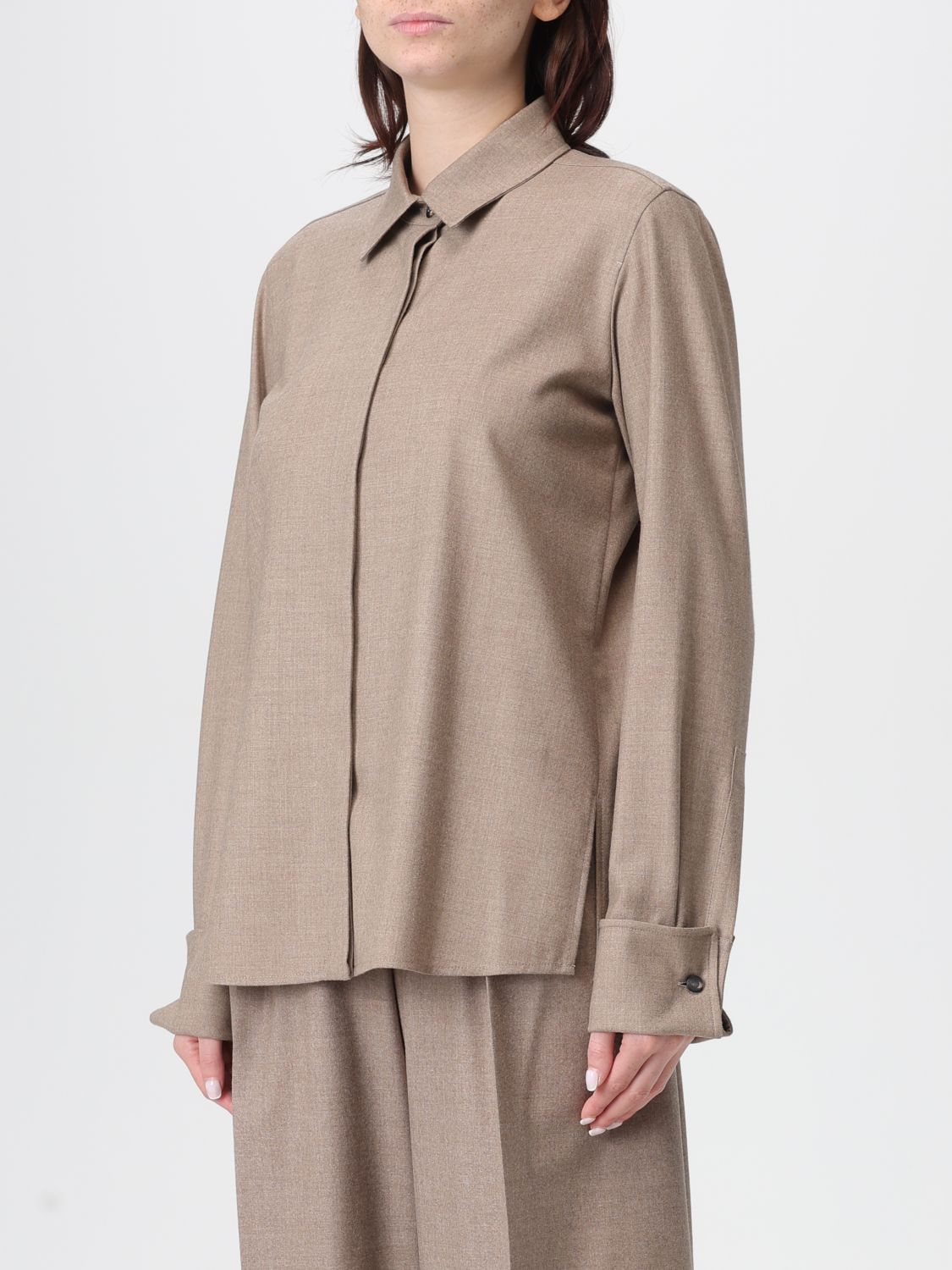 Max Mara Max Mara Shirt Woman Dove Grey Size M / US 6-8 / IT 42-44 - 4 Thumbnail
