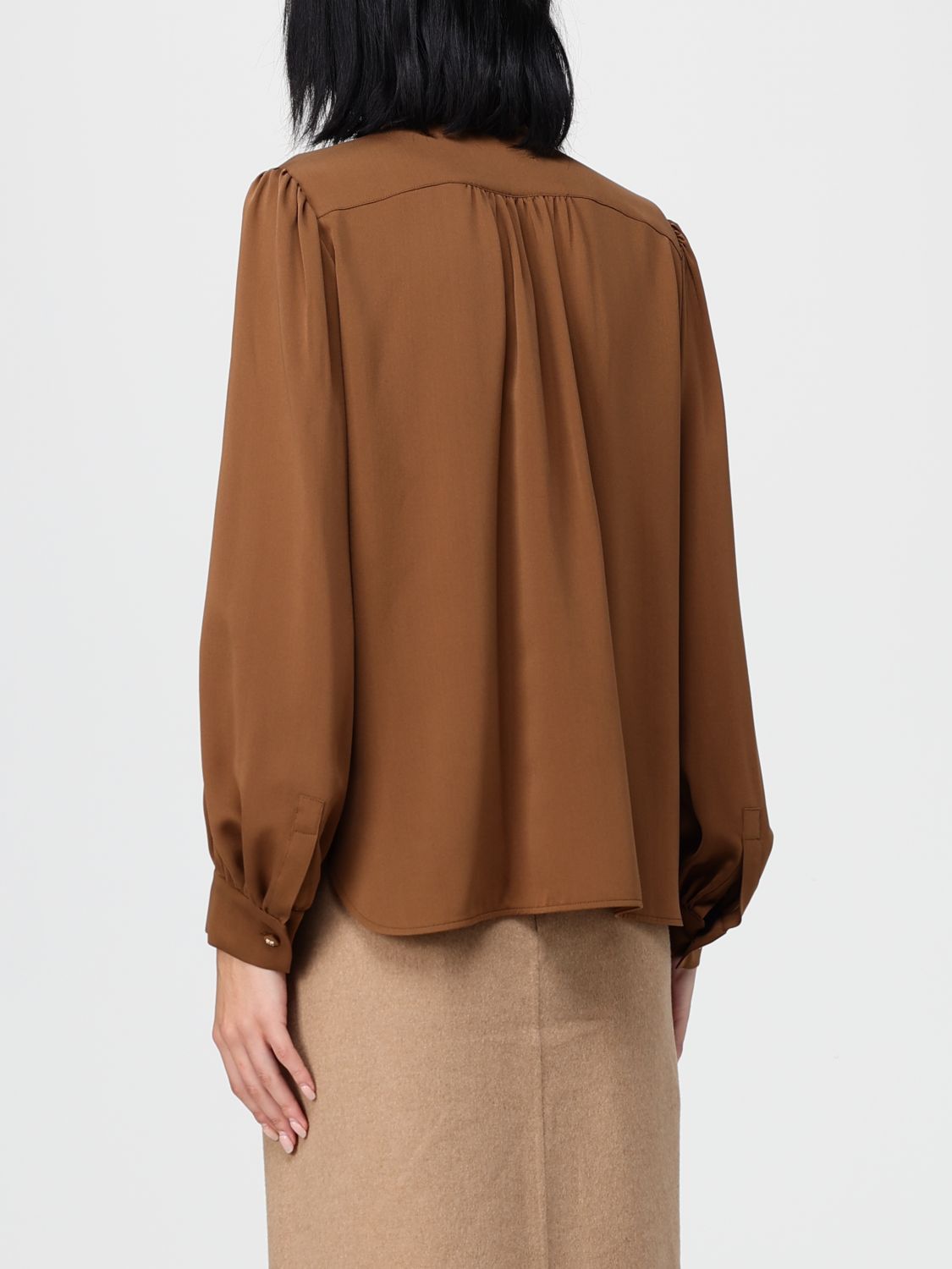 Max Mara Max Mara Shirt Woman Leather Size S / US 4 / IT 40 - 3 Thumbnail