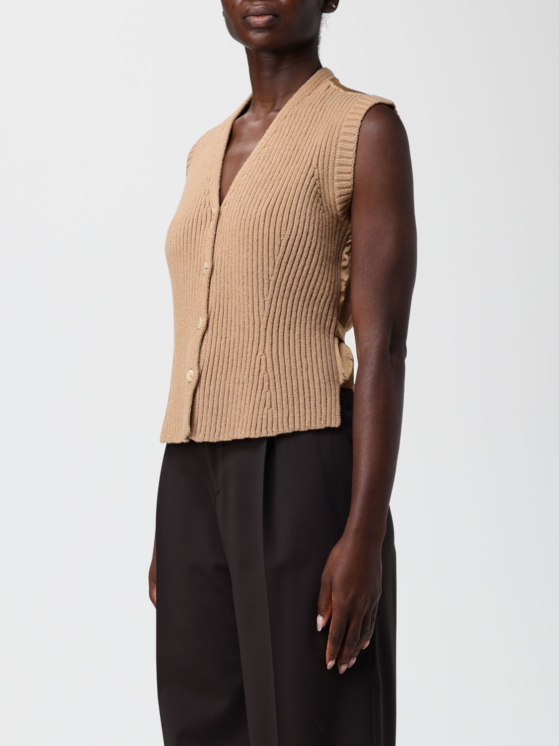 Max Mara Max Mara Waistcoat Woman Camel Size M / US 6-8 / IT 42-44 - 4 Thumbnail
