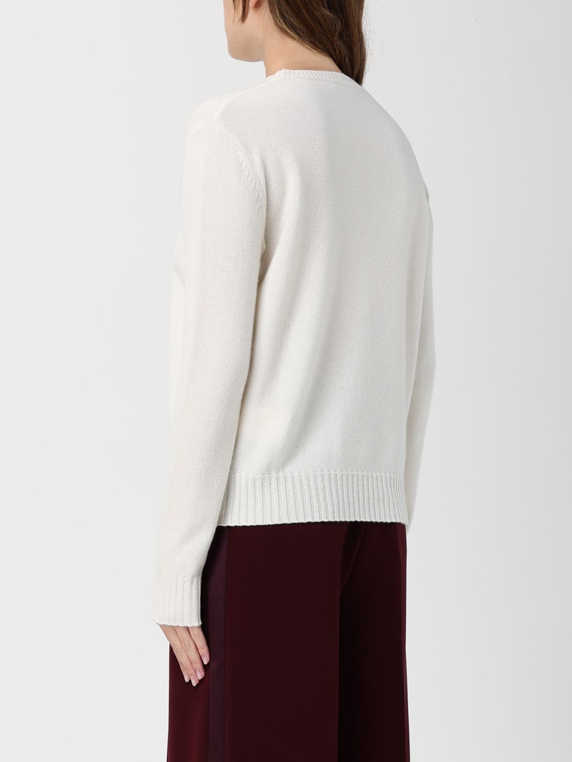 Max Mara Max Mara Sweater Woman White Size M / US 6-8 / IT 42-44 - 2 Thumbnail