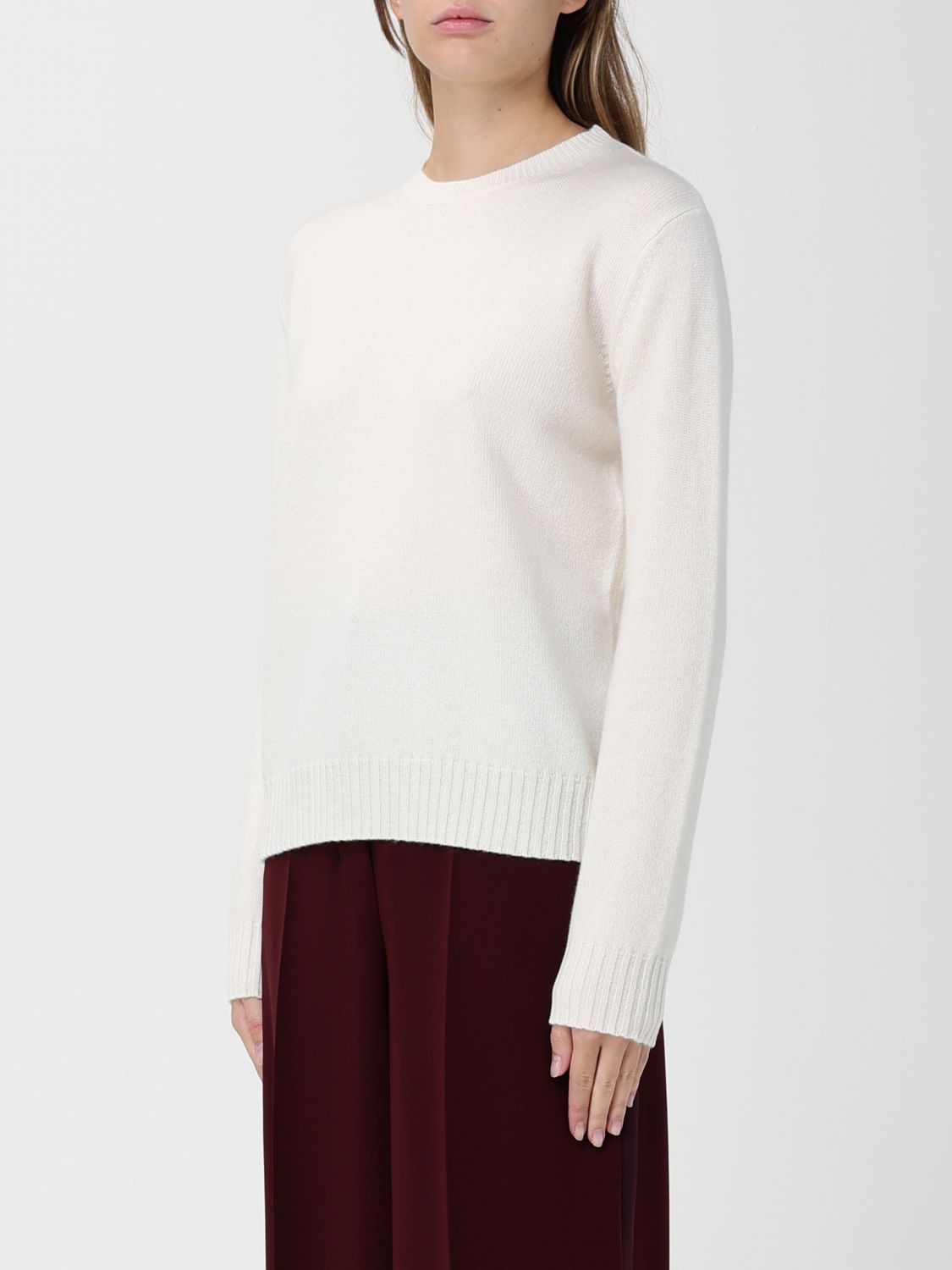 Max Mara Max Mara Sweater Woman White Size M / US 6-8 / IT 42-44 - 3 Thumbnail