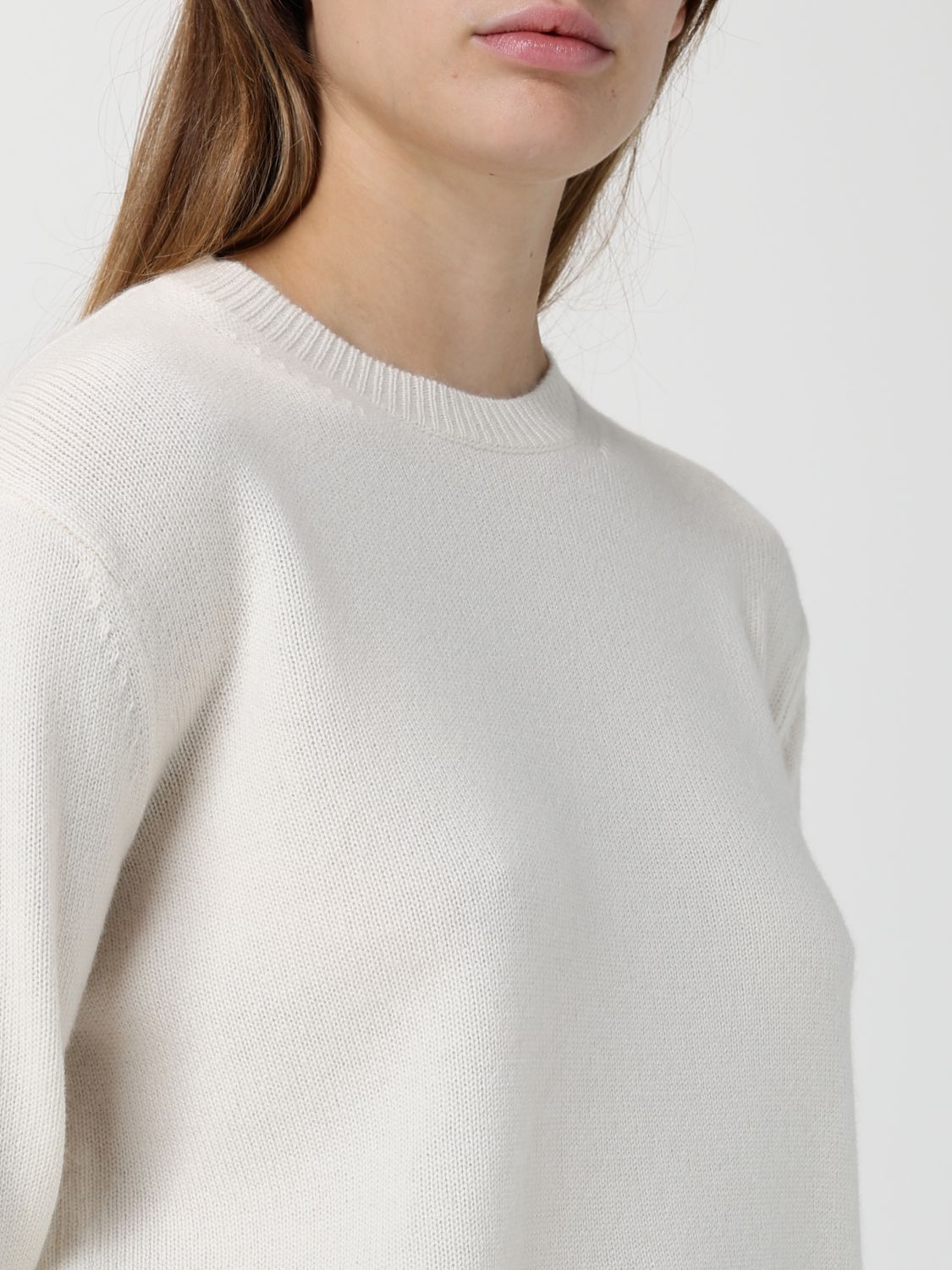 Max Mara Max Mara Sweater Woman White Size M / US 6-8 / IT 42-44 - 4 Thumbnail