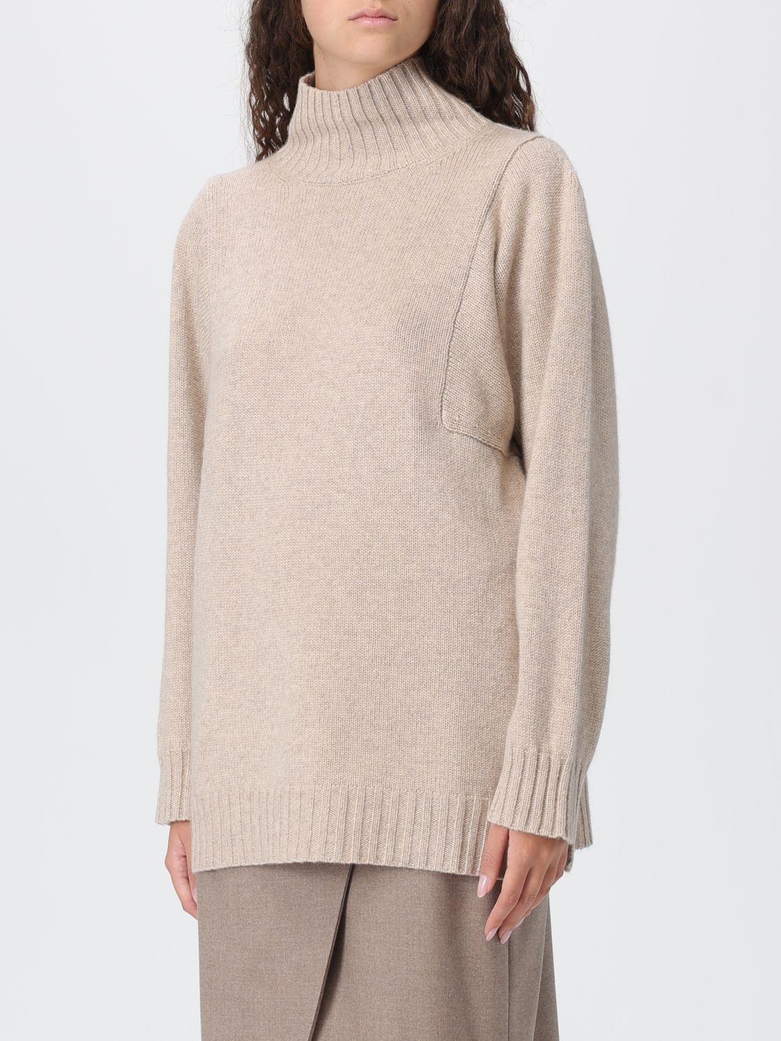 Max Mara Max Mara Sweater Woman Beige Size S / US 4 / IT 40 - 4 Thumbnail