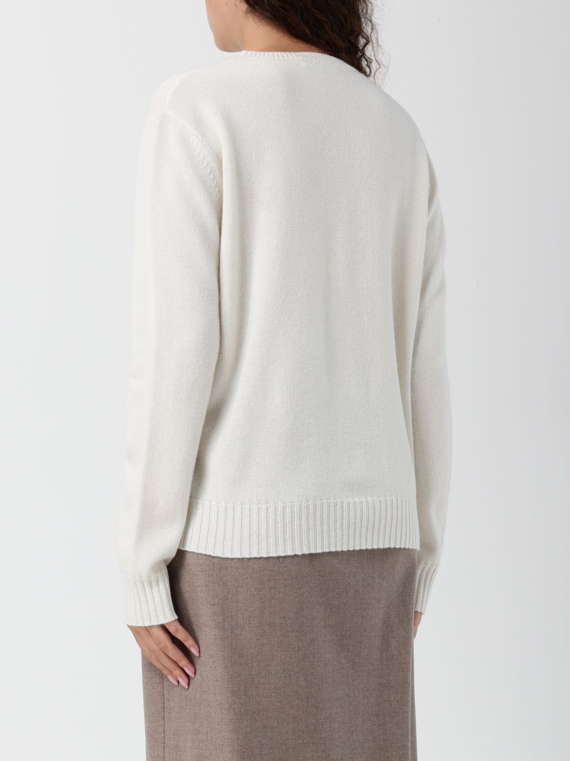 Max Mara Max Mara Sweater Woman White Size XS / US 0-2 / IT 36-38 - 3 Thumbnail