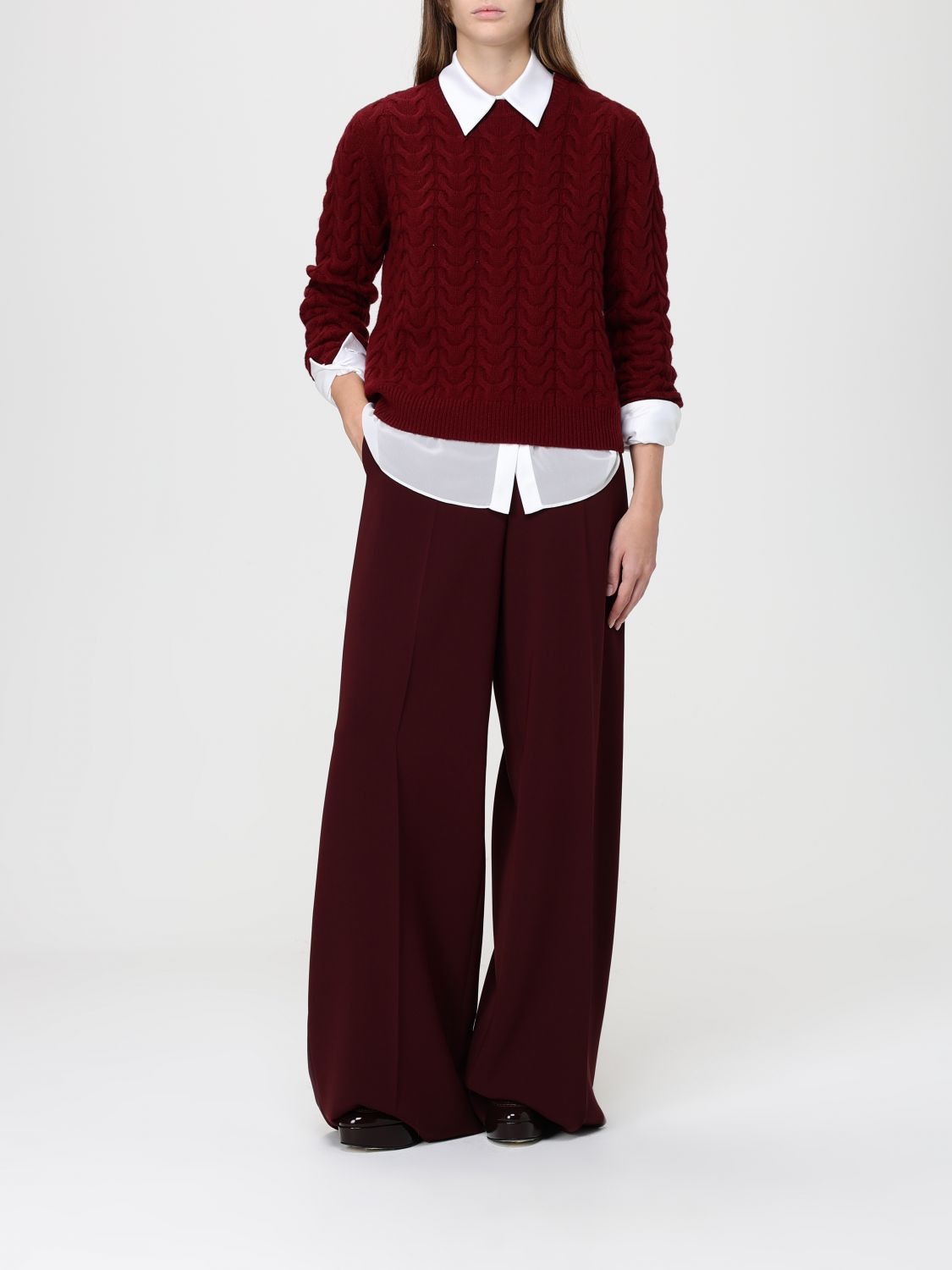 Max Mara Max Mara Sweater Woman Red Size L / US 10 / IT 46 - 2 Thumbnail