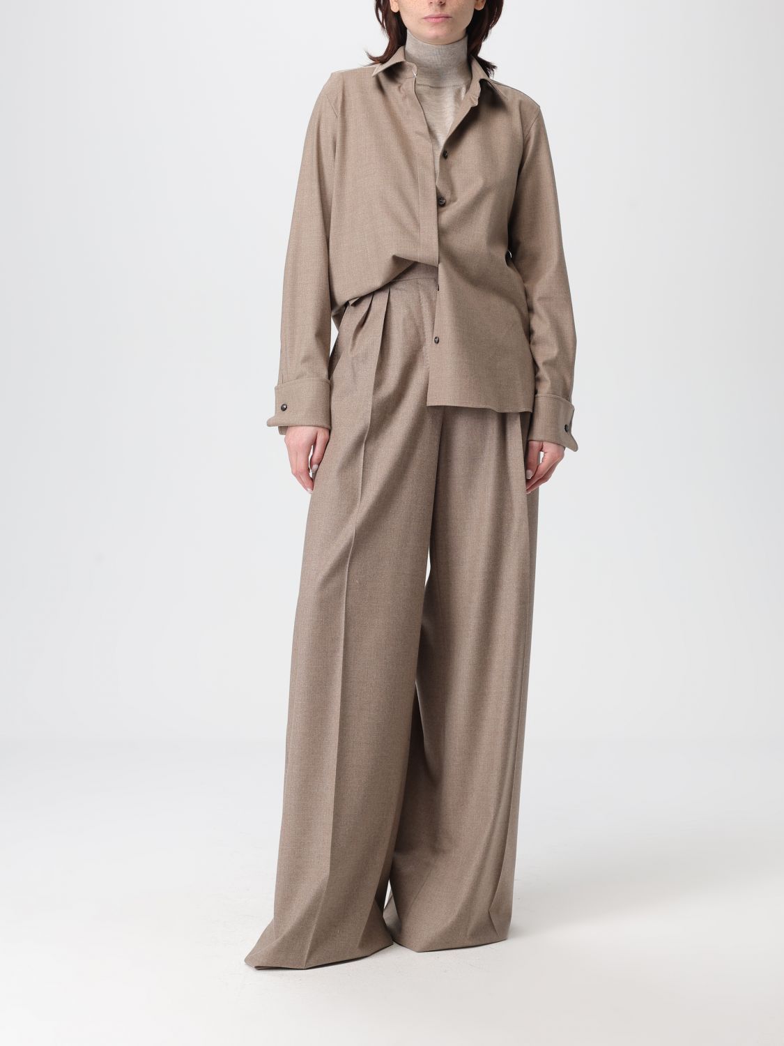 Max Mara Max Mara Sweater Woman Beige Size L / US 10 / IT 46 - 2 Thumbnail