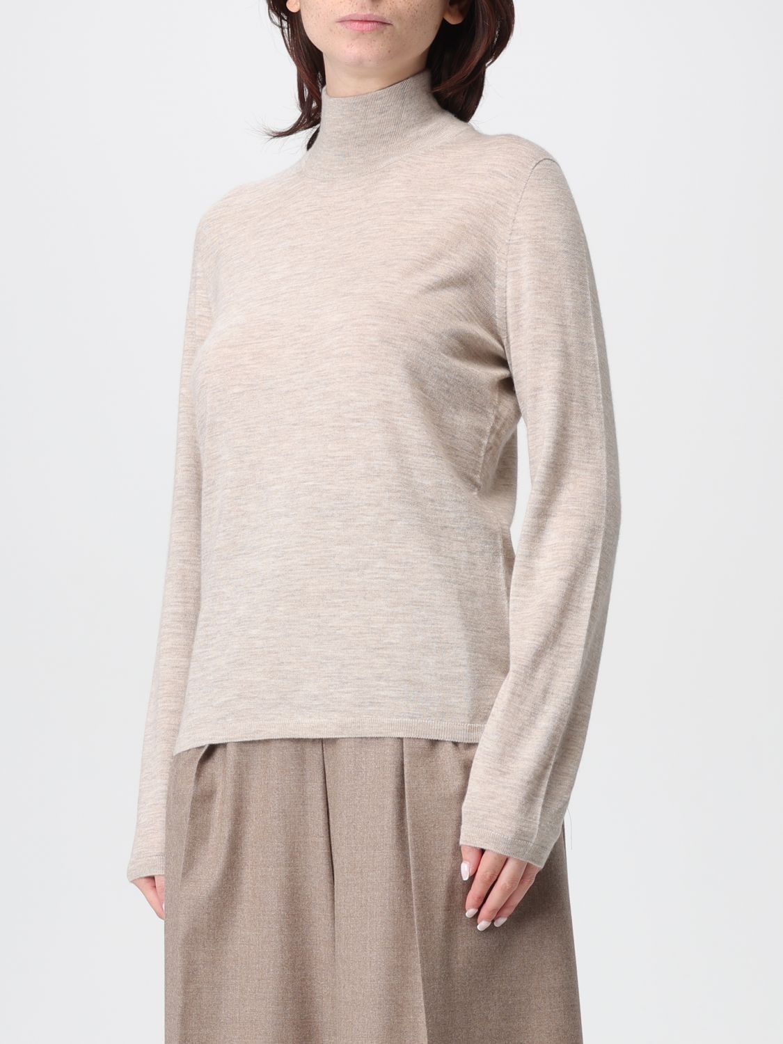 Max Mara Max Mara Sweater Woman Beige Size XL / US 12-14 / IT 48-50 - 4 Thumbnail