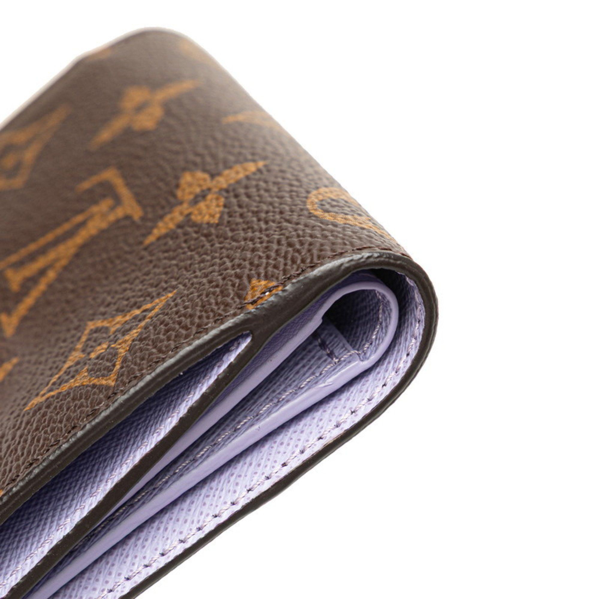 Louis Vuitton Louis Vuitton Monogram Portefeuille Lisa Bifold Wallet M82415 Brown Leather Women's LOUIS VUITTON Size ONE SIZE - 4 Thumbnail