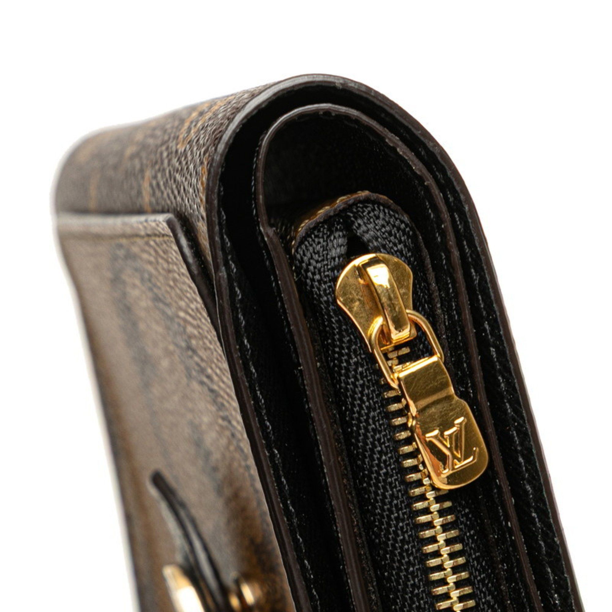 Louis Vuitton Louis Vuitton Monogram Giant Reverse Portefeuille Juliet Bifold Wallet M69432 Brown Leather Women's LOUIS VUITTON Size ONE SIZE - 6 Thumbnail