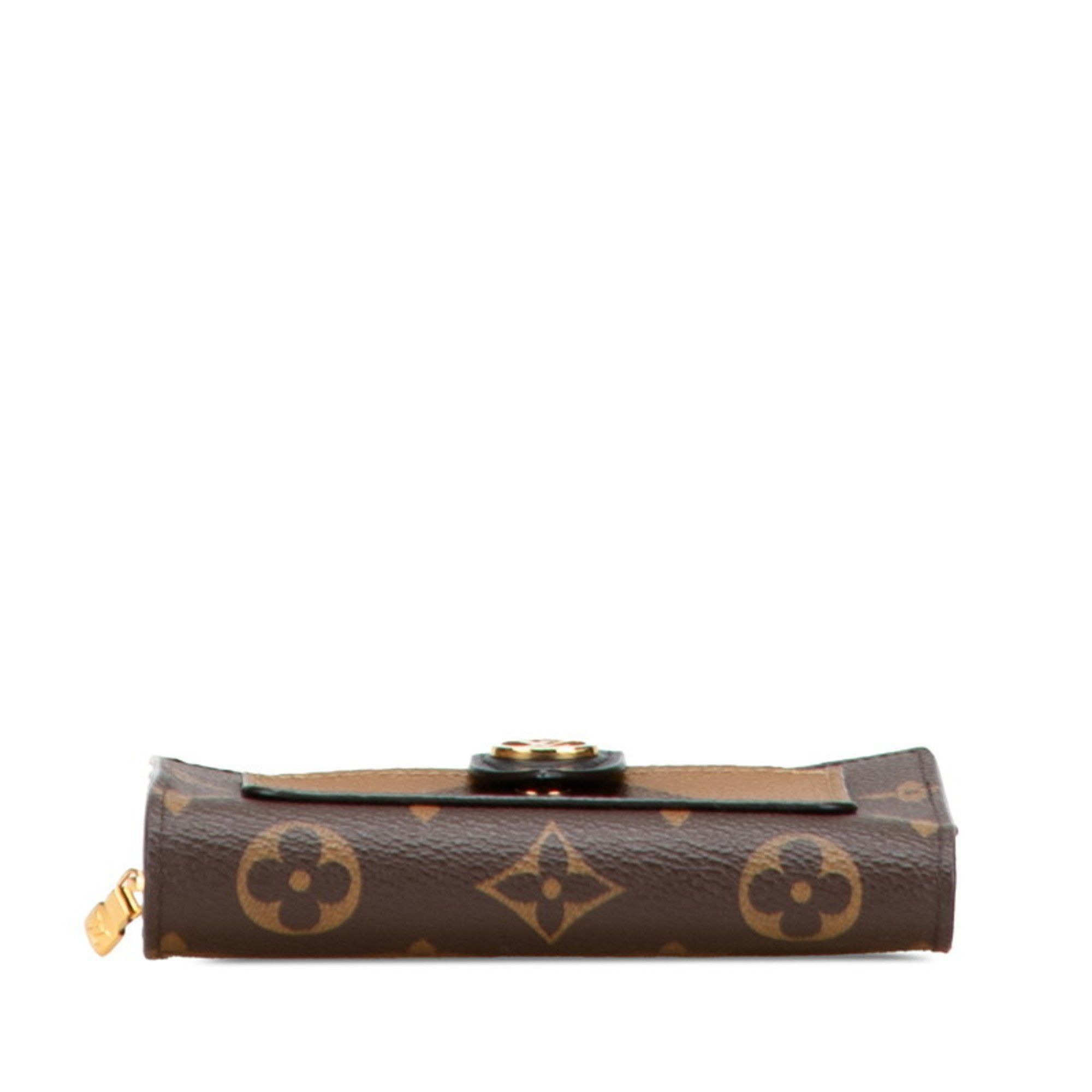Louis Vuitton Louis Vuitton Monogram Giant Reverse Portefeuille Juliet Bifold Wallet M69432 Brown Leather Women's LOUIS VUITTON Size ONE SIZE - 3 Thumbnail