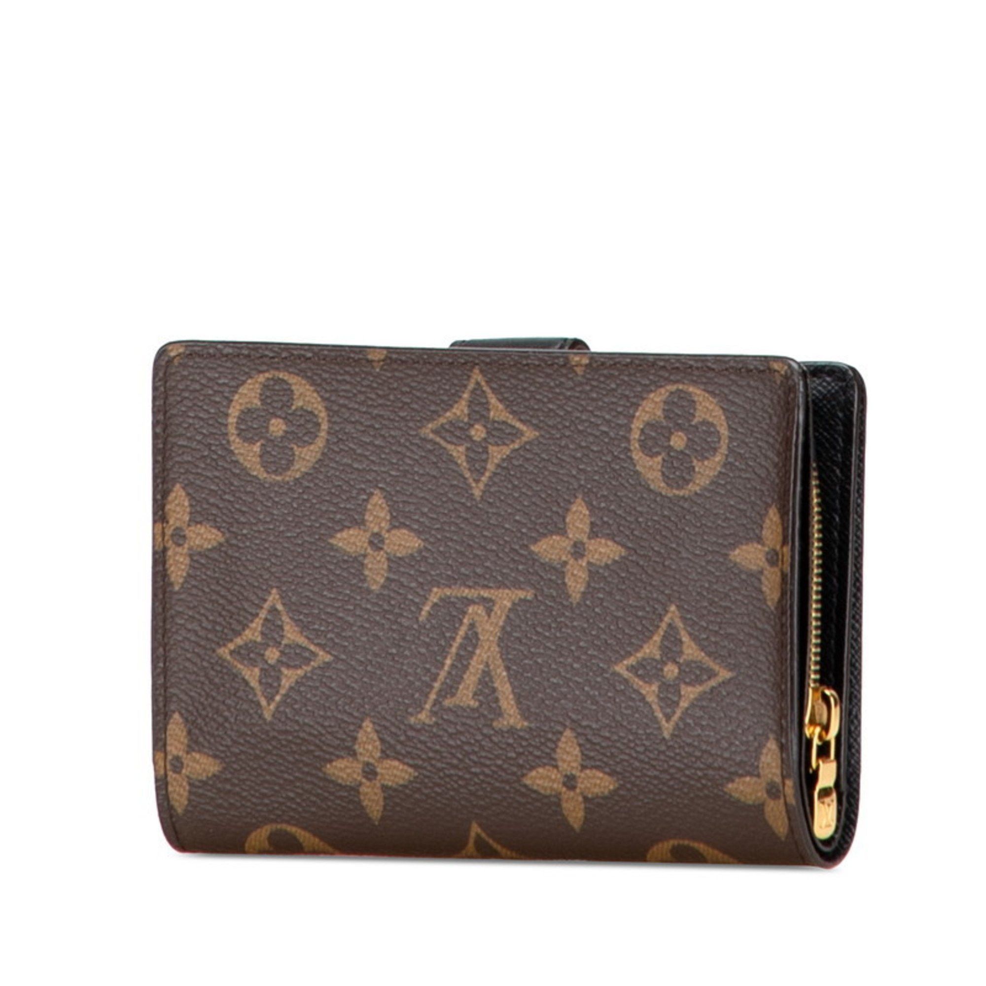 Louis Vuitton Louis Vuitton Monogram Giant Reverse Portefeuille Juliet Bifold Wallet M69432 Brown Leather Women's LOUIS VUITTON Size ONE SIZE - 2 Thumbnail