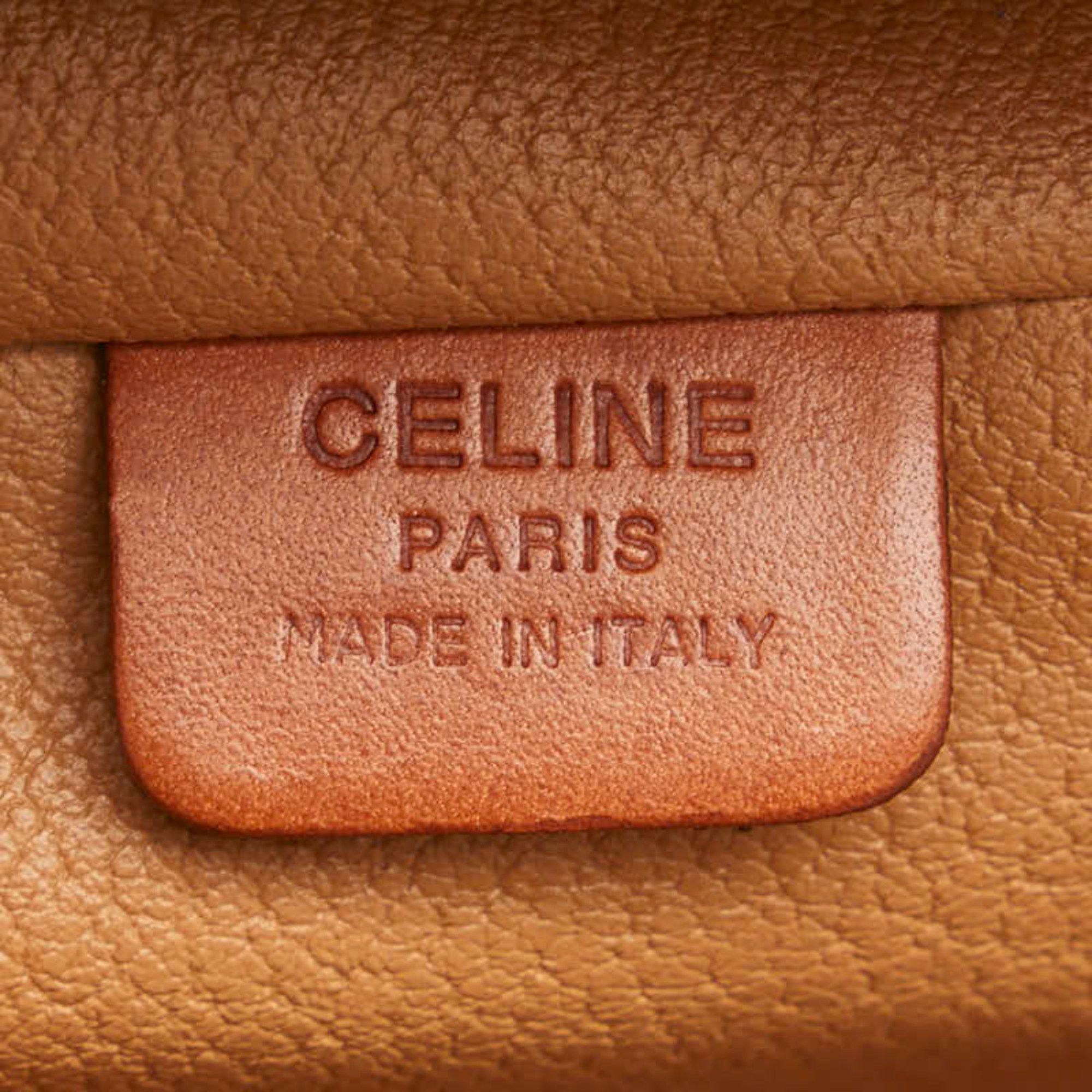 Celine Celine Macadam handbag vanity bag brown leather women's CELINE Size ONE SIZE - 12 Thumbnail