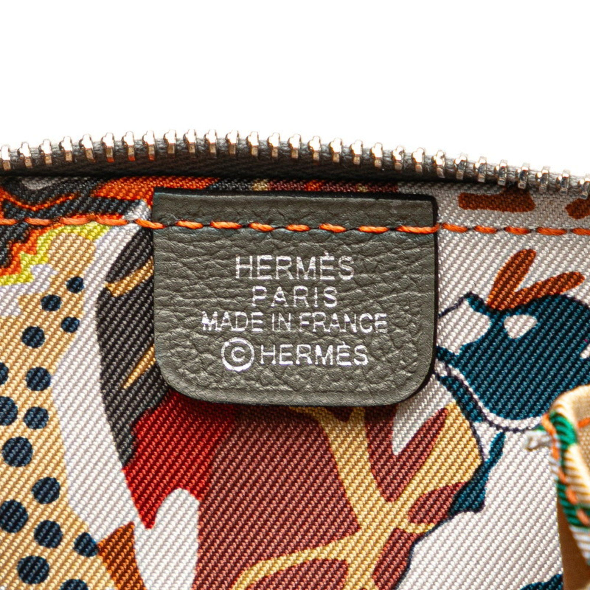 Hermes Hermès Azap Silkin Compact Wallet/Coin Case, Grimeyer Gray Evercolor, Women's, HERMES Size ONE SIZE - 8 Thumbnail