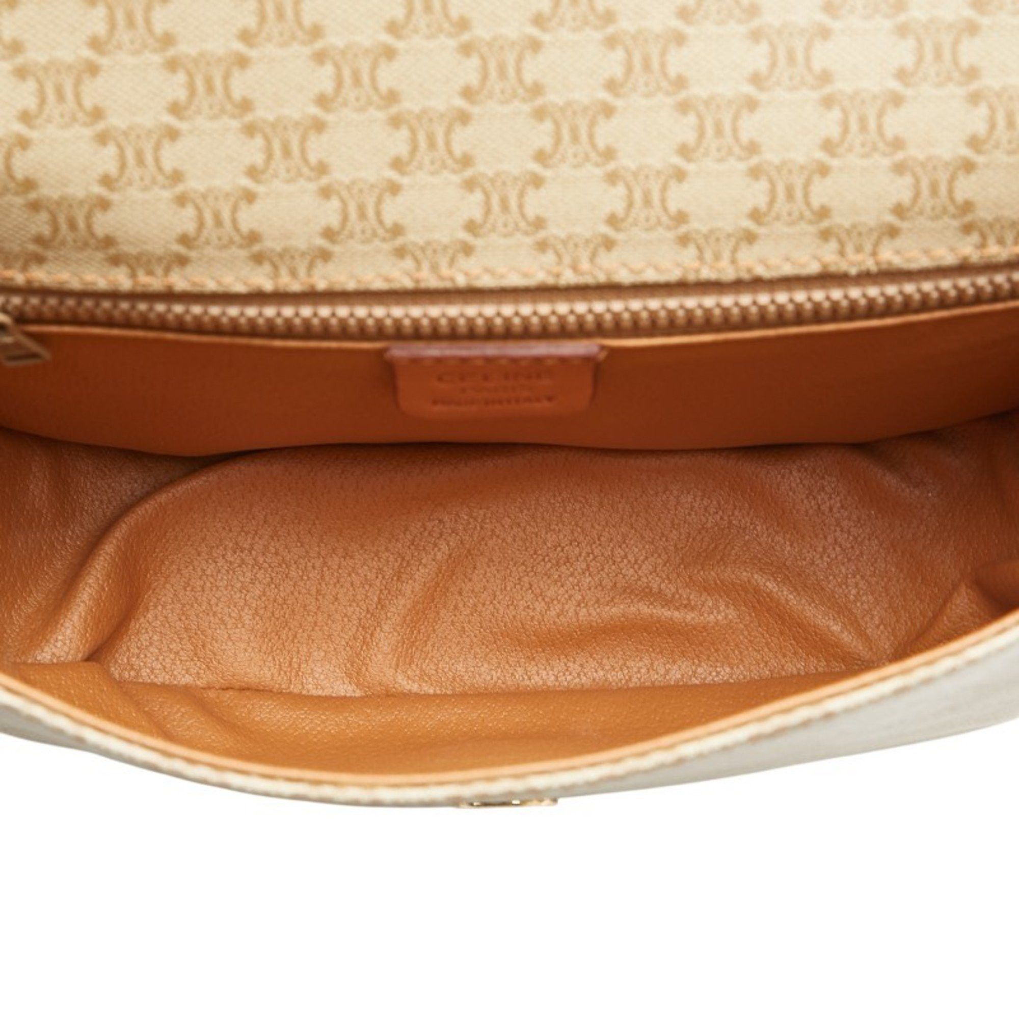 Celine Celine Macadam Crossbody Shoulder Bag in Beige and Brown Leather for Women Size ONE SIZE - 11 Thumbnail