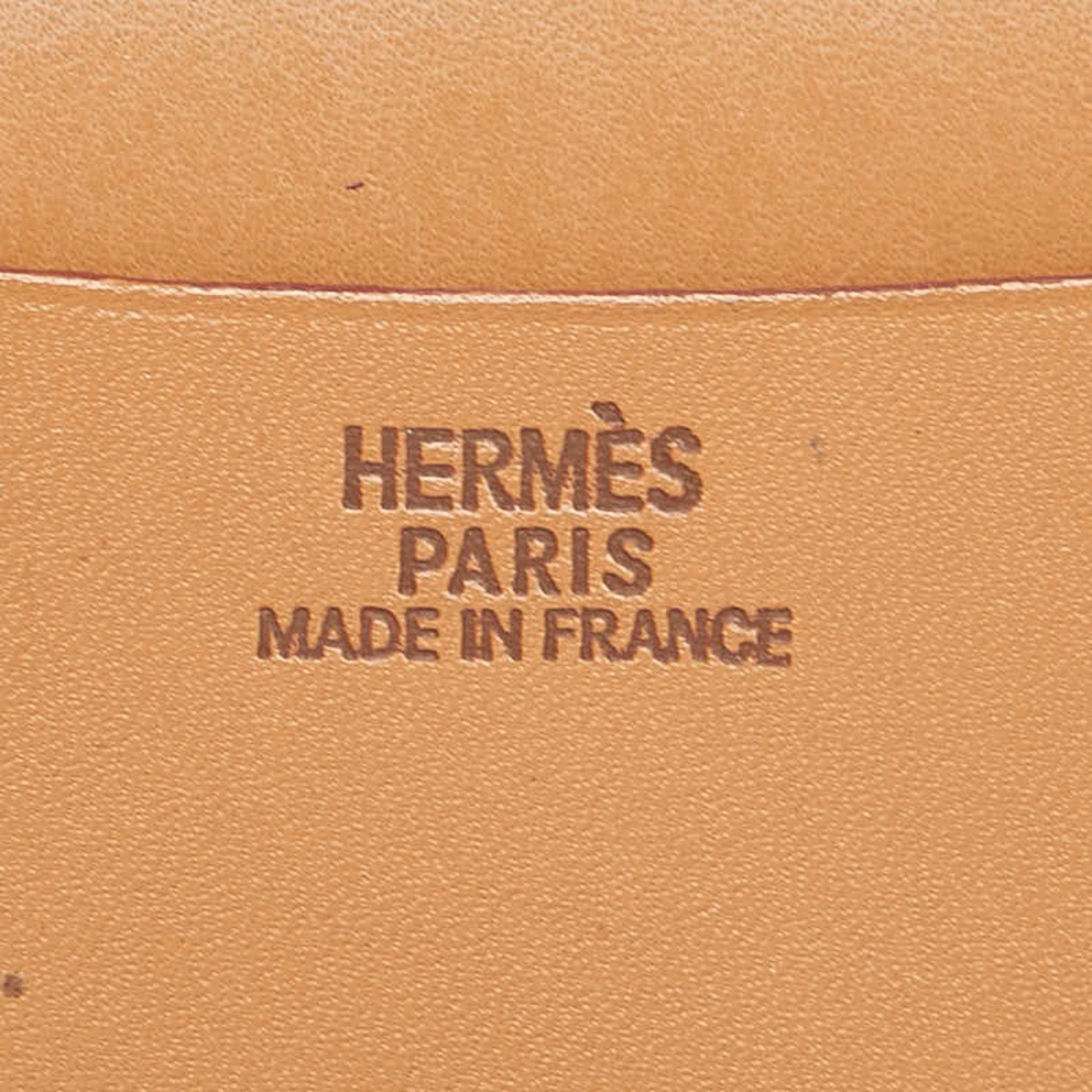 Hermes Hermes Hermès Agenda GM Planner Cover in Gold and Brown Box Calf Leather for Women Size ONE SIZE - 9 Thumbnail
