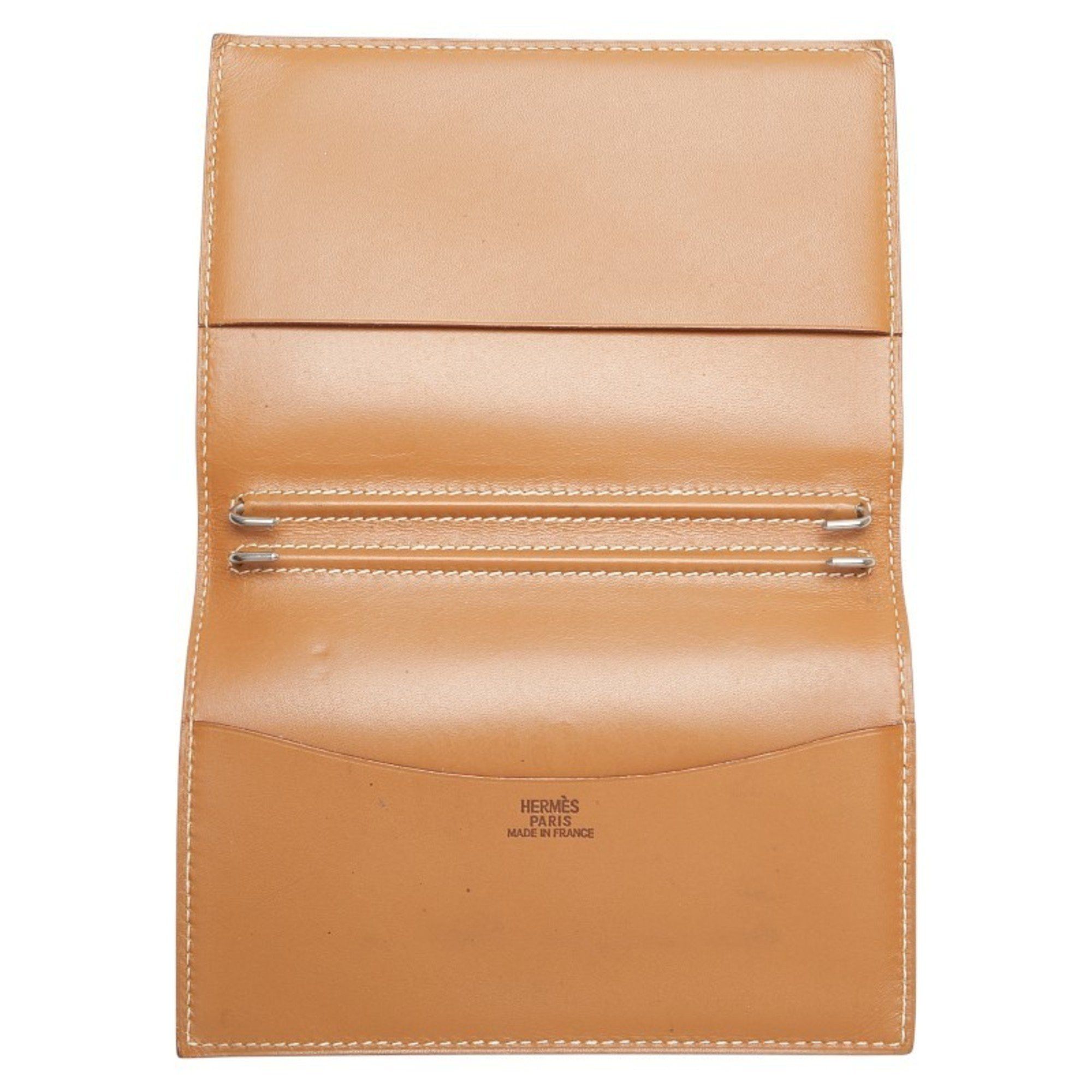 Hermes Hermes Hermès Agenda GM Planner Cover in Gold and Brown Box Calf Leather for Women Size ONE SIZE - 4 Thumbnail