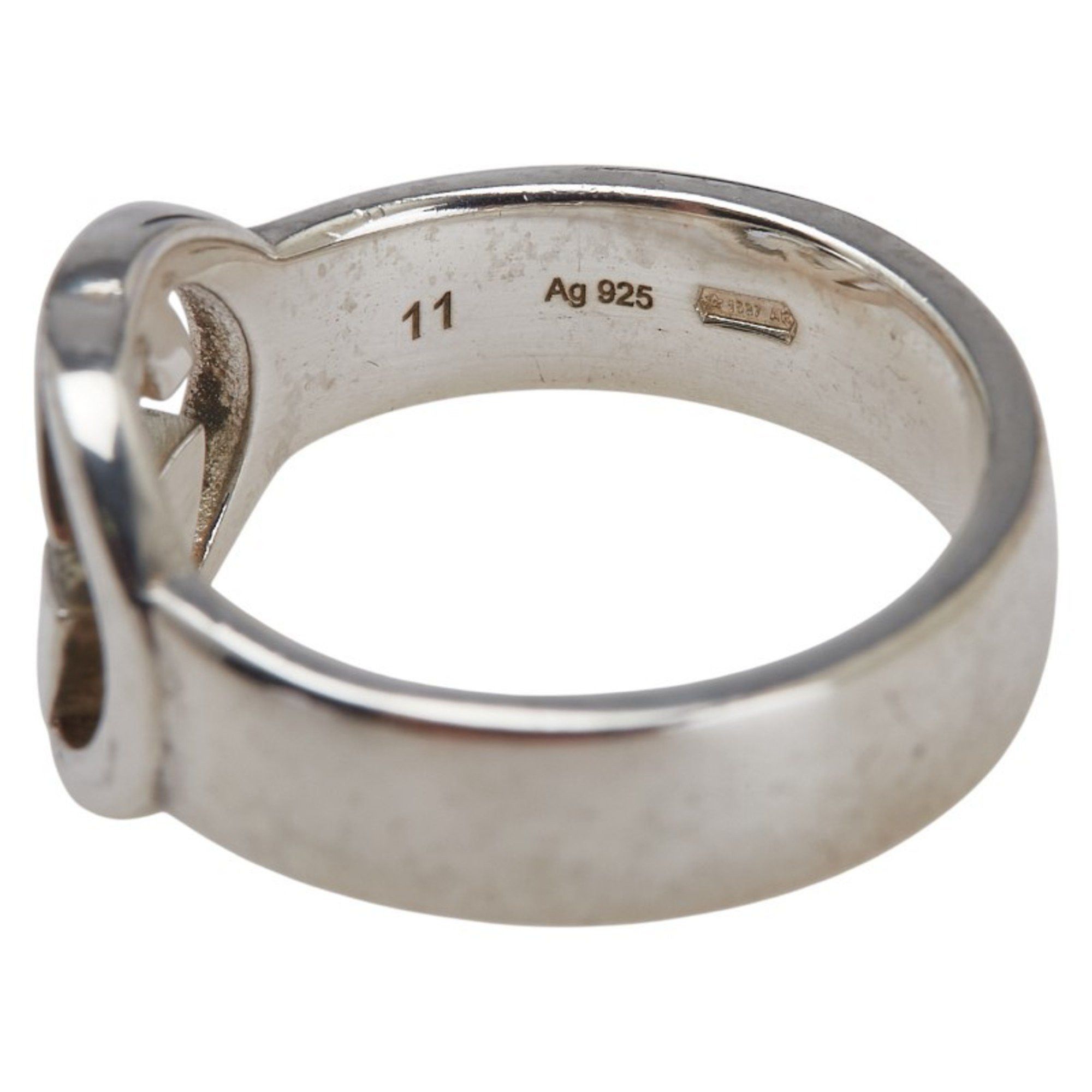 Gucci Gucci Interlocking G Ring #11 SV925 Silver Women's GUCCI Size ONE SIZE - 7 Thumbnail
