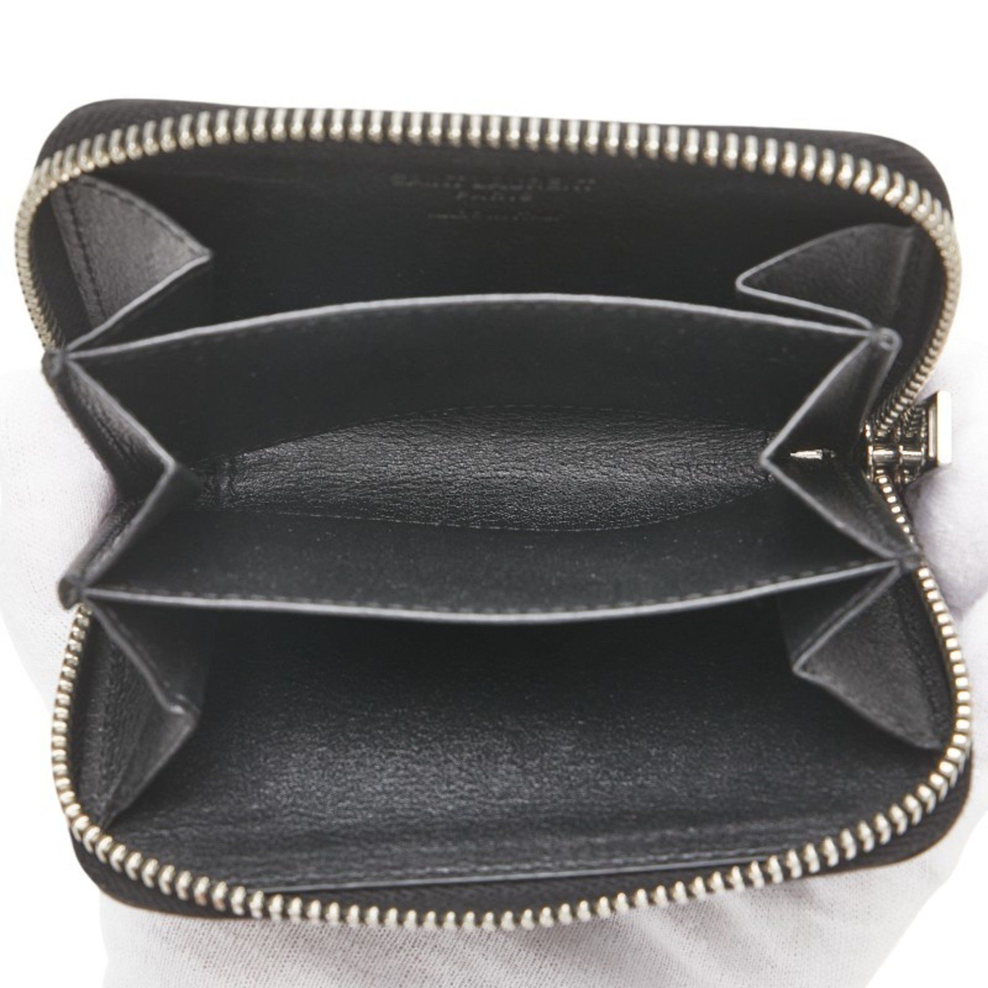 Saint Laurent Paris Saint Laurent 506522 Women's Leather Coin Purse/coin Case Black Size ONE SIZE - 4 Thumbnail