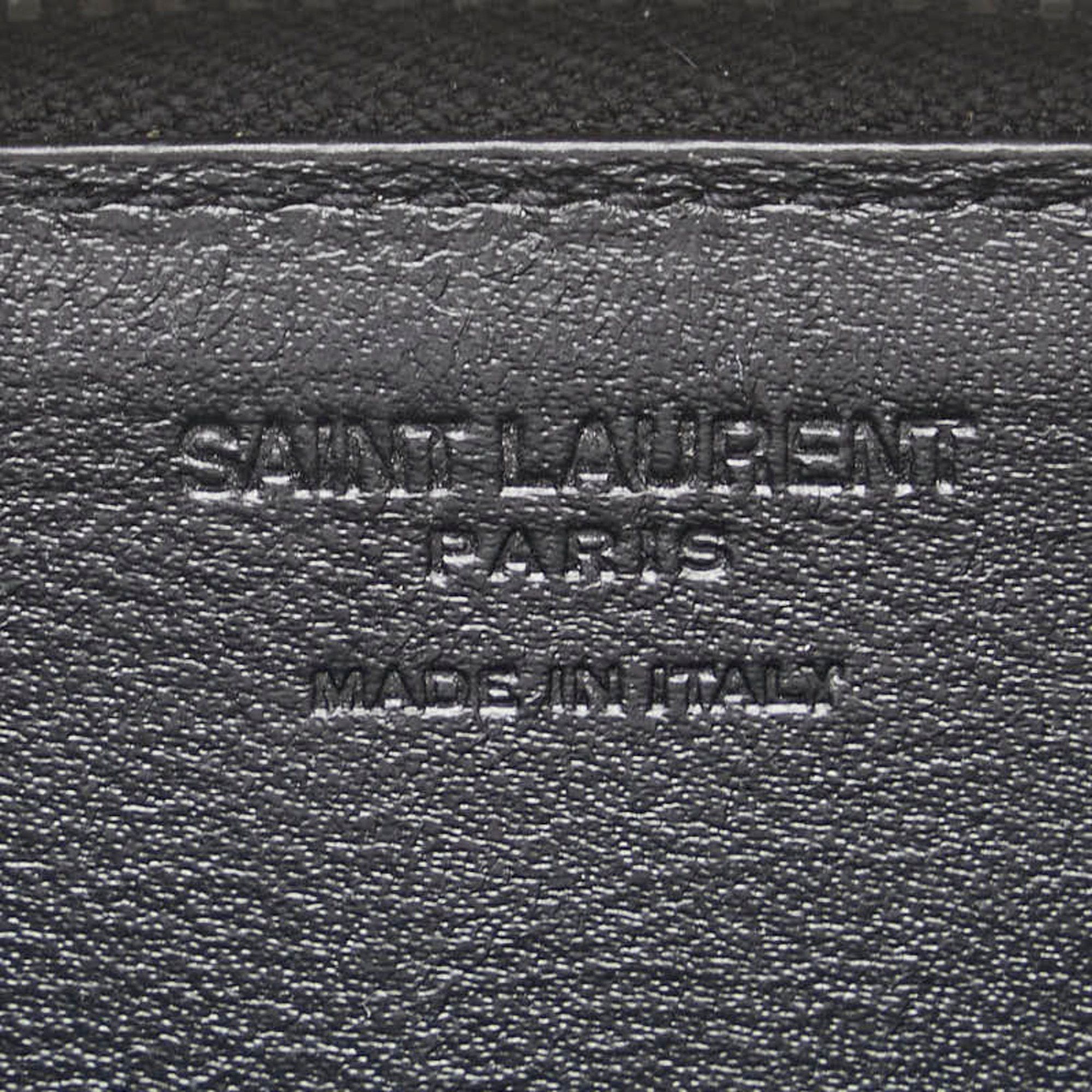 Saint Laurent Paris Saint Laurent 506522 Women's Leather Coin Purse/coin Case Black Size ONE SIZE - 10 Thumbnail