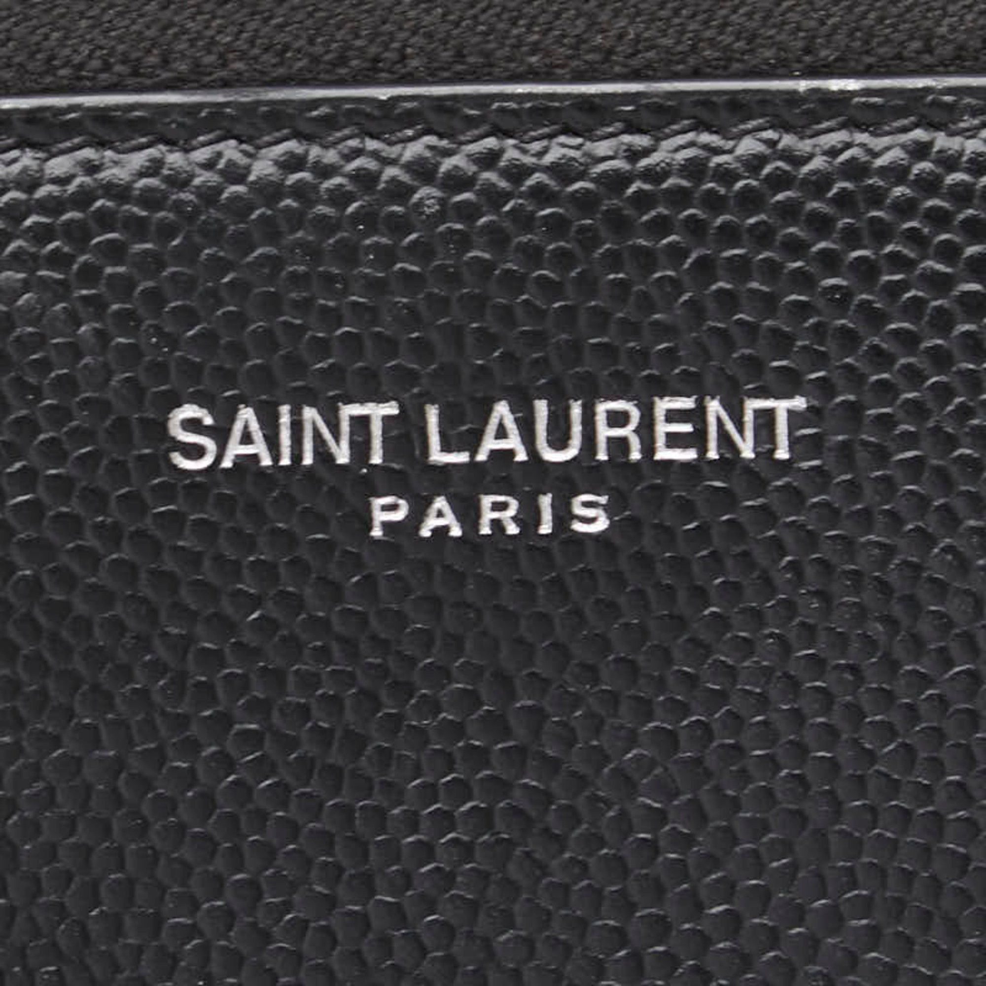 Saint Laurent Paris Saint Laurent 506522 Women's Leather Coin Purse/coin Case Black Size ONE SIZE - 9 Thumbnail