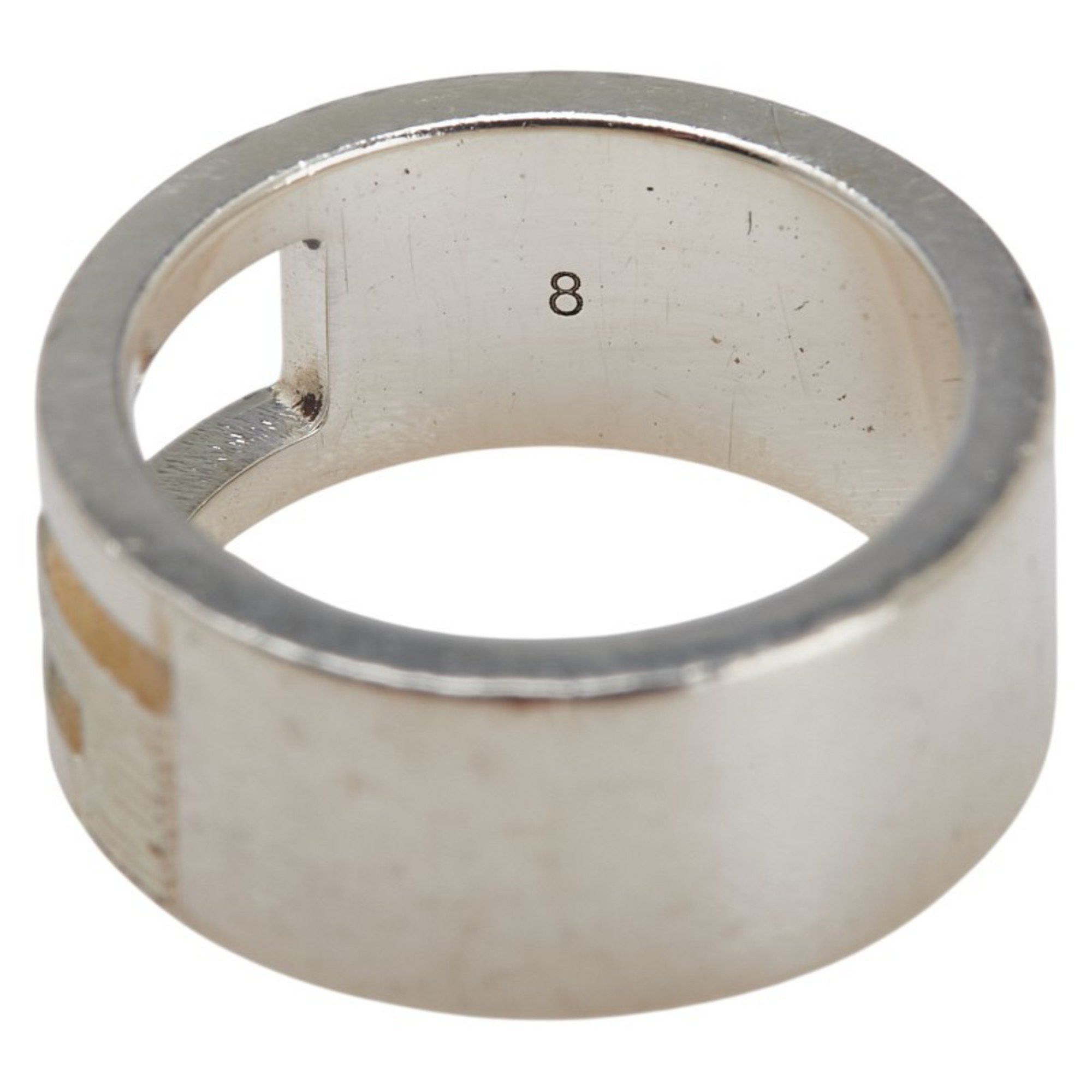 Gucci Gucci Branded G Ring #8 SV925 Silver Men's GUCCI Size ONE SIZE - 7 Thumbnail
