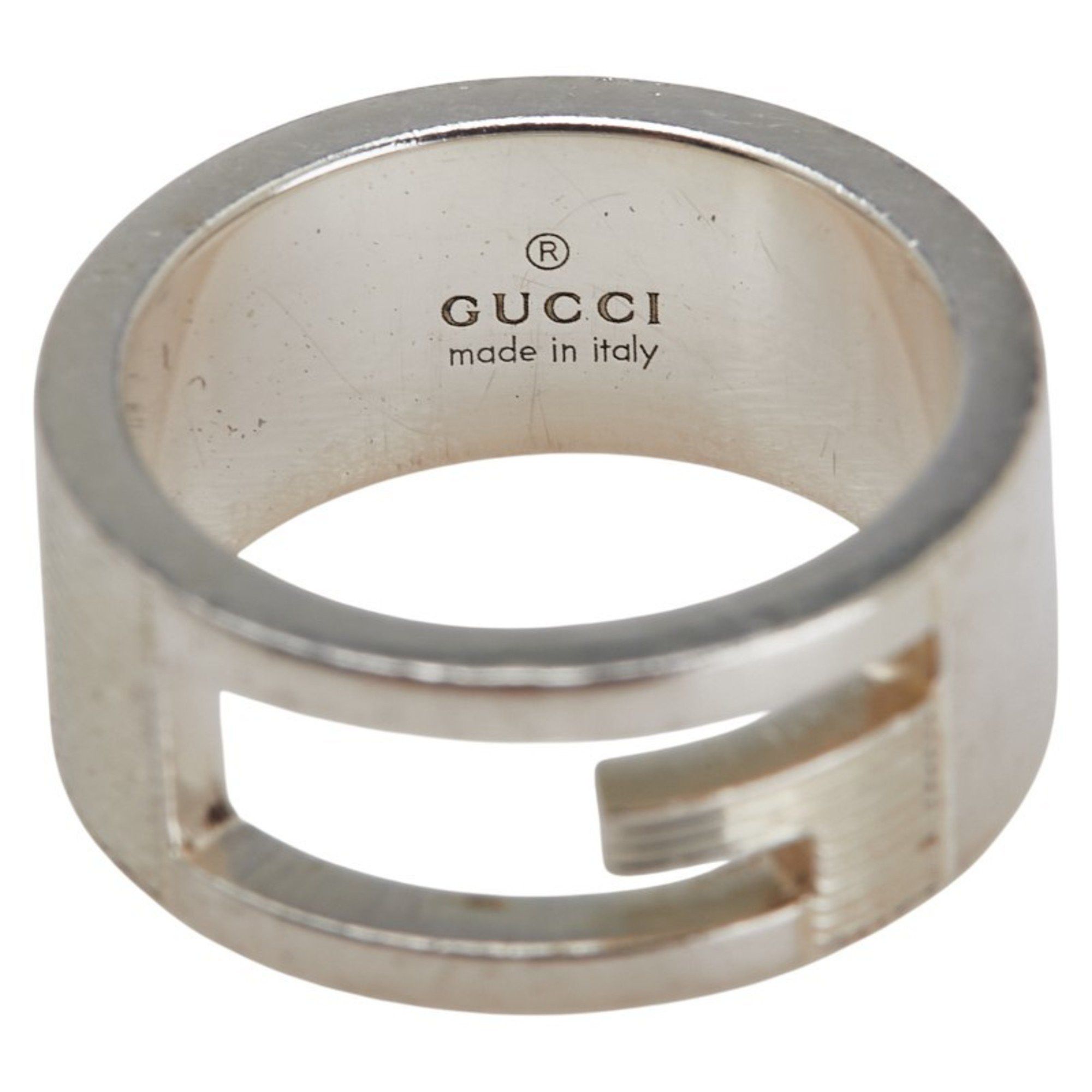 Gucci Gucci Branded G Ring #8 SV925 Silver Men's GUCCI Size ONE SIZE - 6 Thumbnail