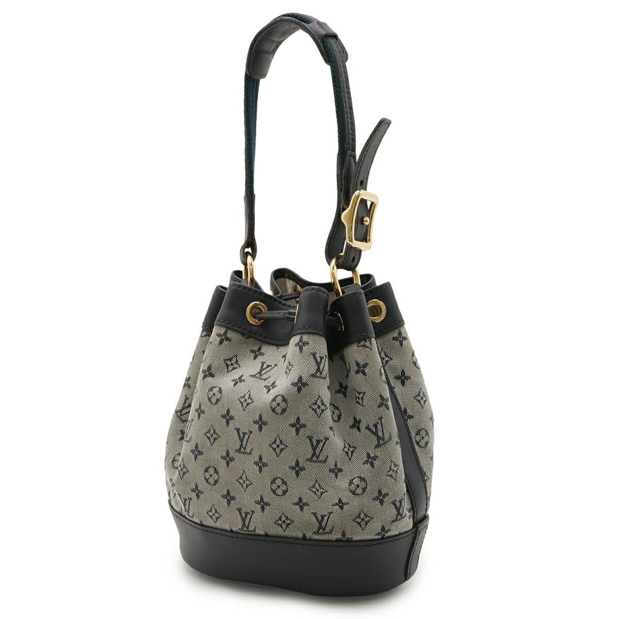 Louis Vuitton LOUIS VUITTON Monogram Mini Noelie Handbag Shoulder Bag Canvas Blue M92685 Size ONE SIZE - 3 Thumbnail